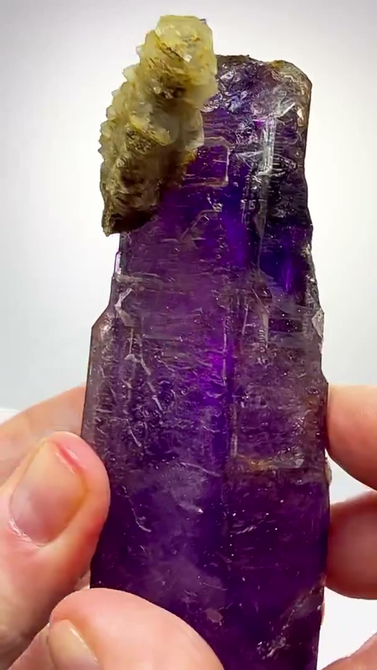 Amethyst Specimen from Pinky Mine, Namibia: Nature doesn’t follow rules… and neither does this crystal - view 4