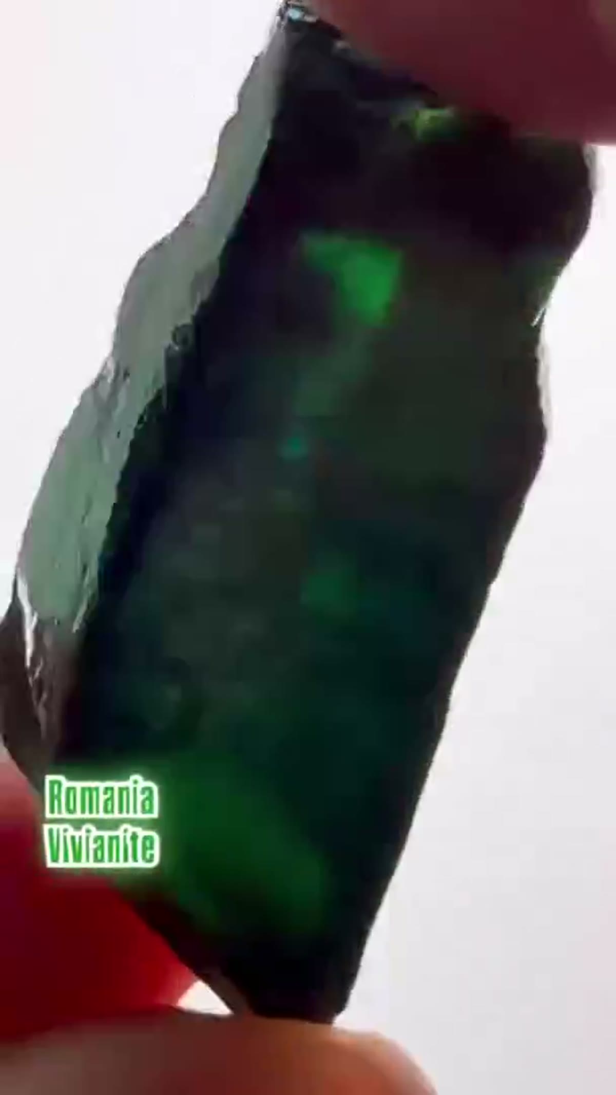 Vivianite Specimen: Vivianite from Romania, particularly the Roșia Poieni Mine - view 4