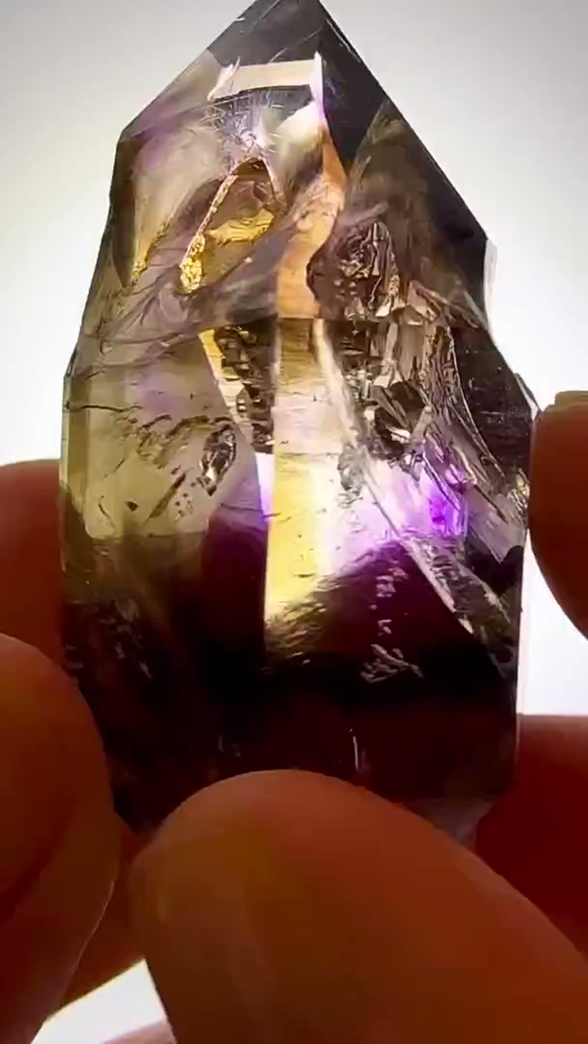 Amethyst Specimen from Goboboseb Mountains, Namibia: Moody magic from the Streep Mine - view 4