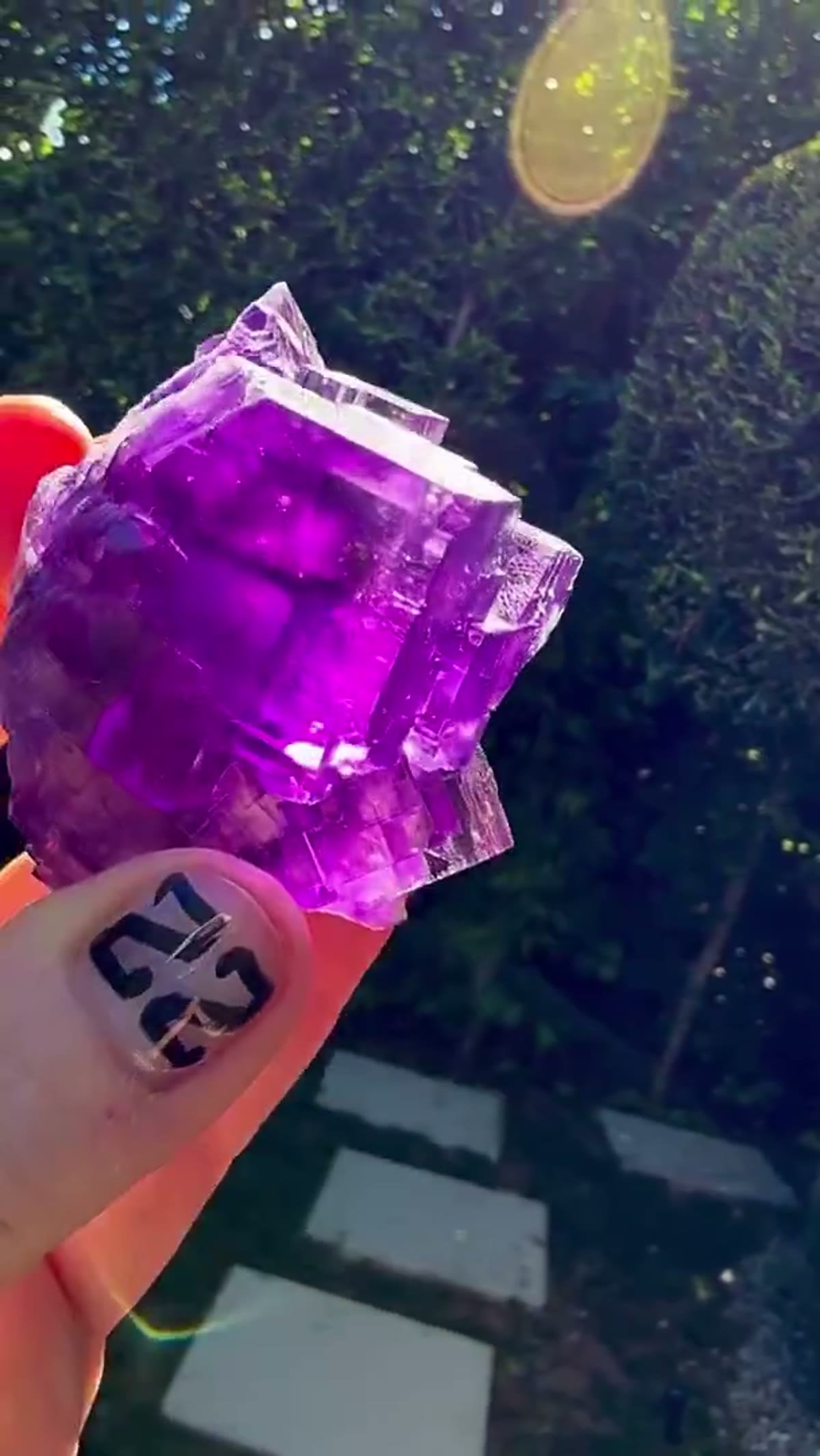 Fluorite Specimen from Hardin County, Illinois: Electric Glassy grape perfection - view 4