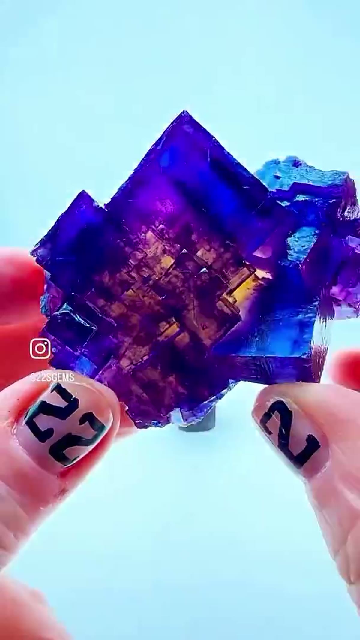 Fluorite Specimen from Denton Mine, Illinois: Denton Mine brilliance… turned all the way up - view 4