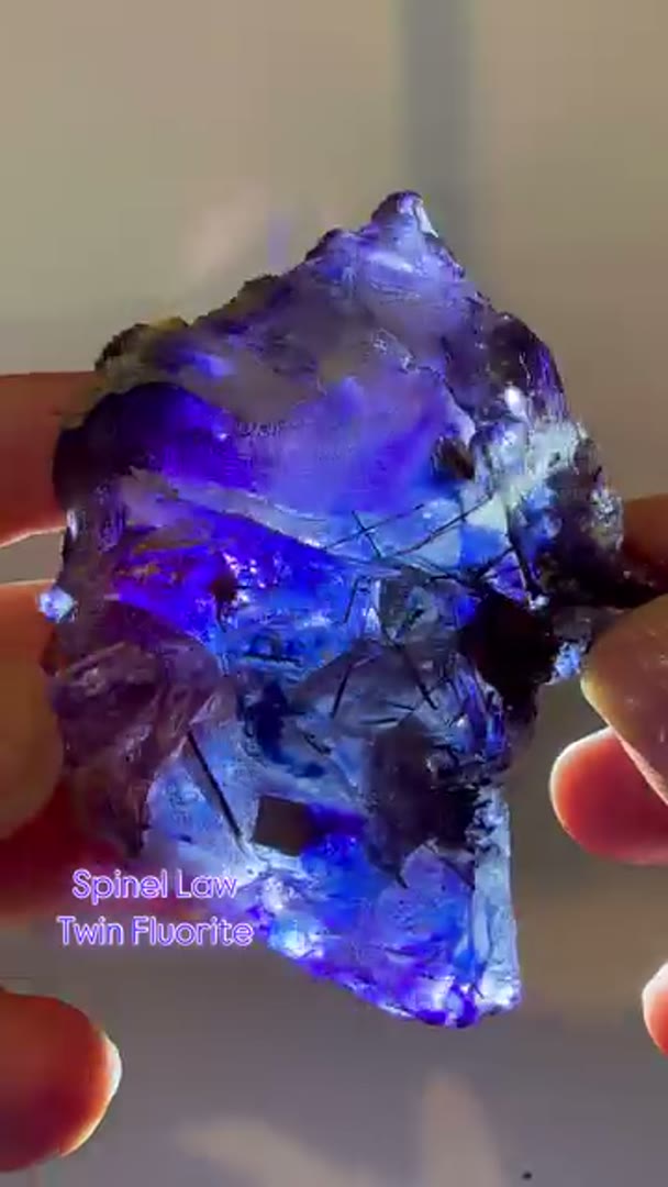 Spinel Law Twin Fluorite from Erongo, Namibia