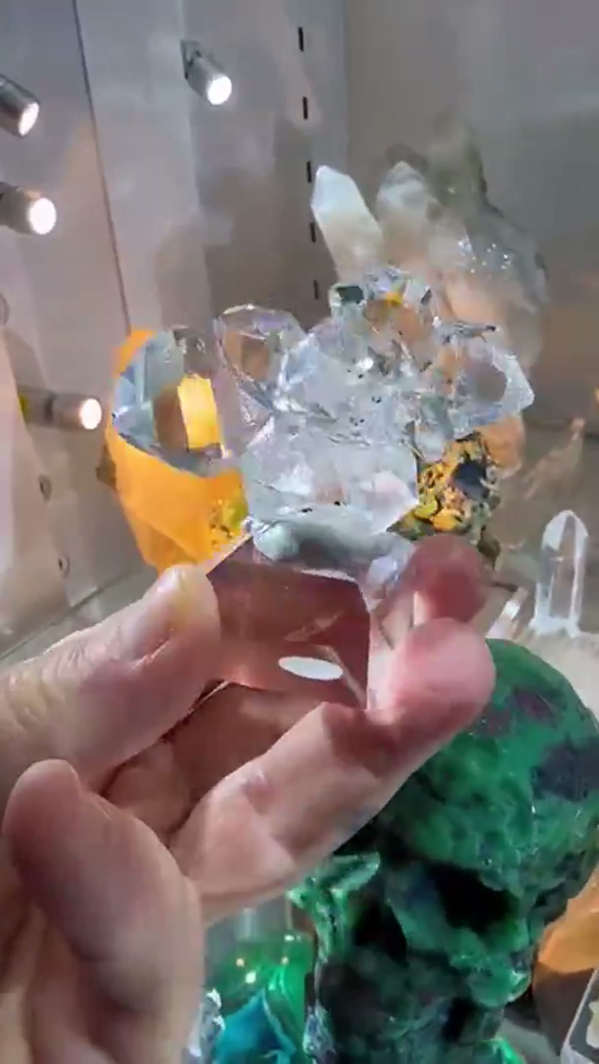 Smoky Quartz Specimen: Absolute Stunning Herkimer Diamond Cluster - view 4