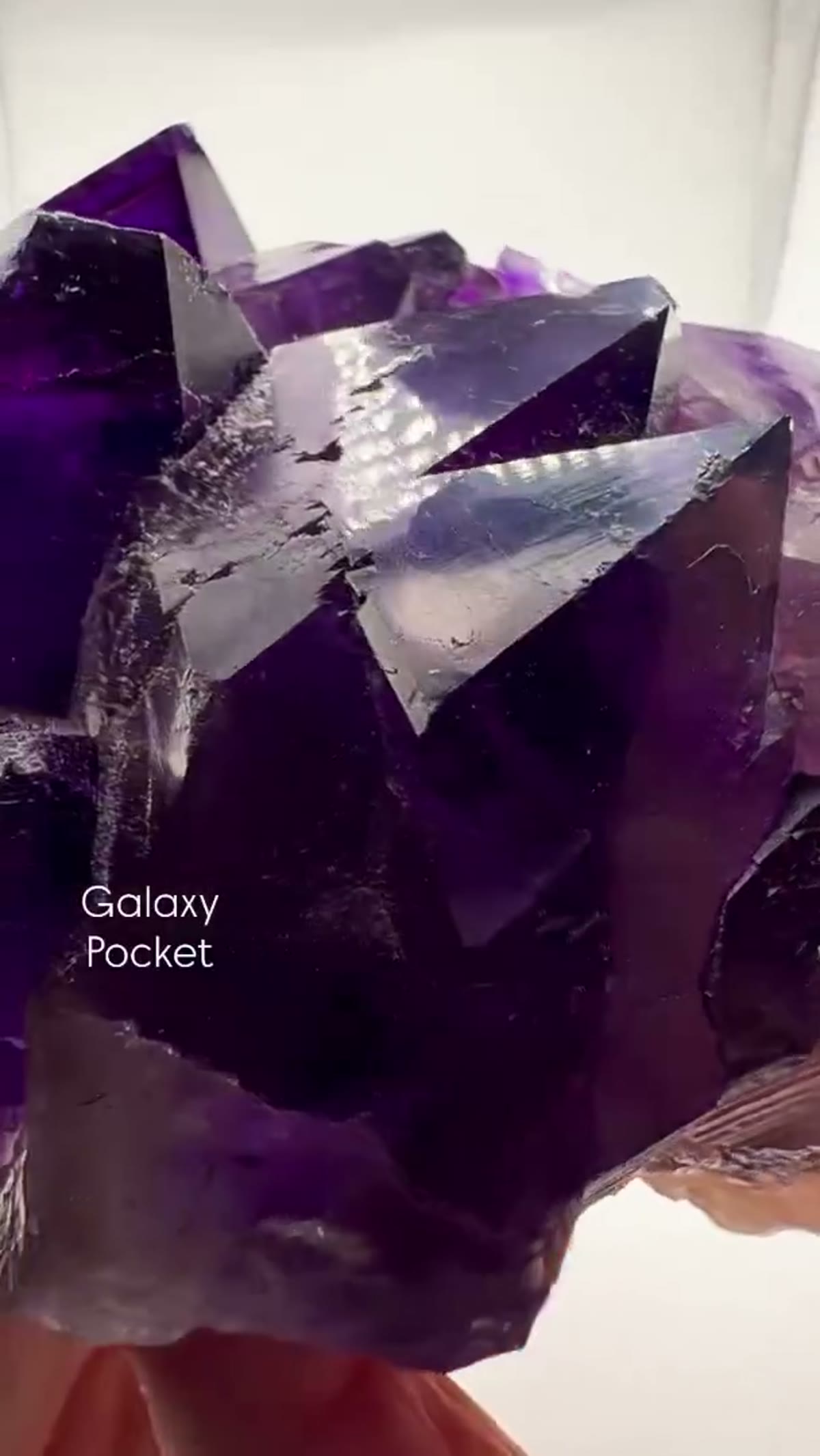 Amethyst Specimen: Large and in charge Galaxy pocket magic… truly one of one - view 4