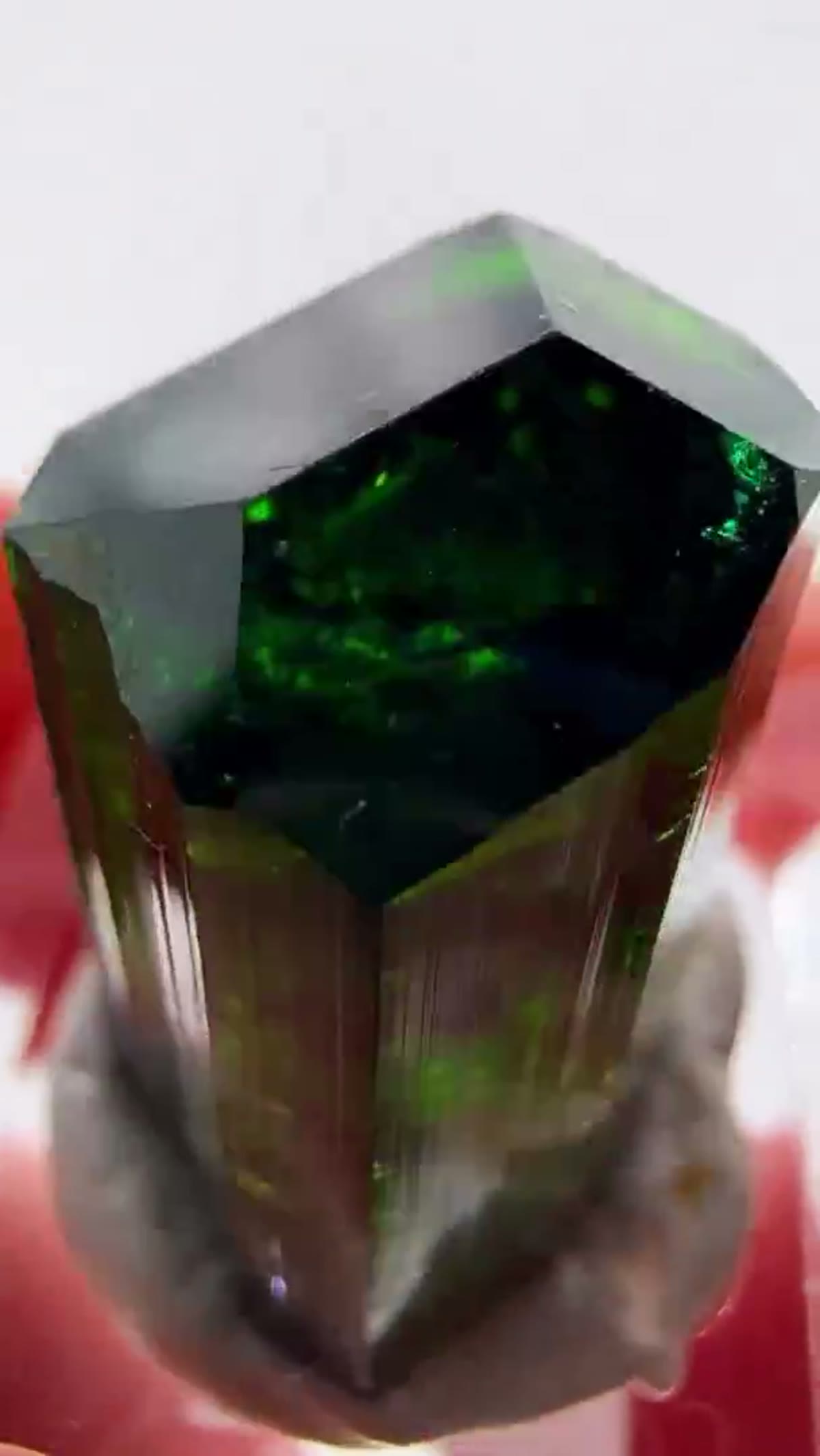 Elbaite Tourmaline Specimen from Tanzania: Commander Green Machine - view 4