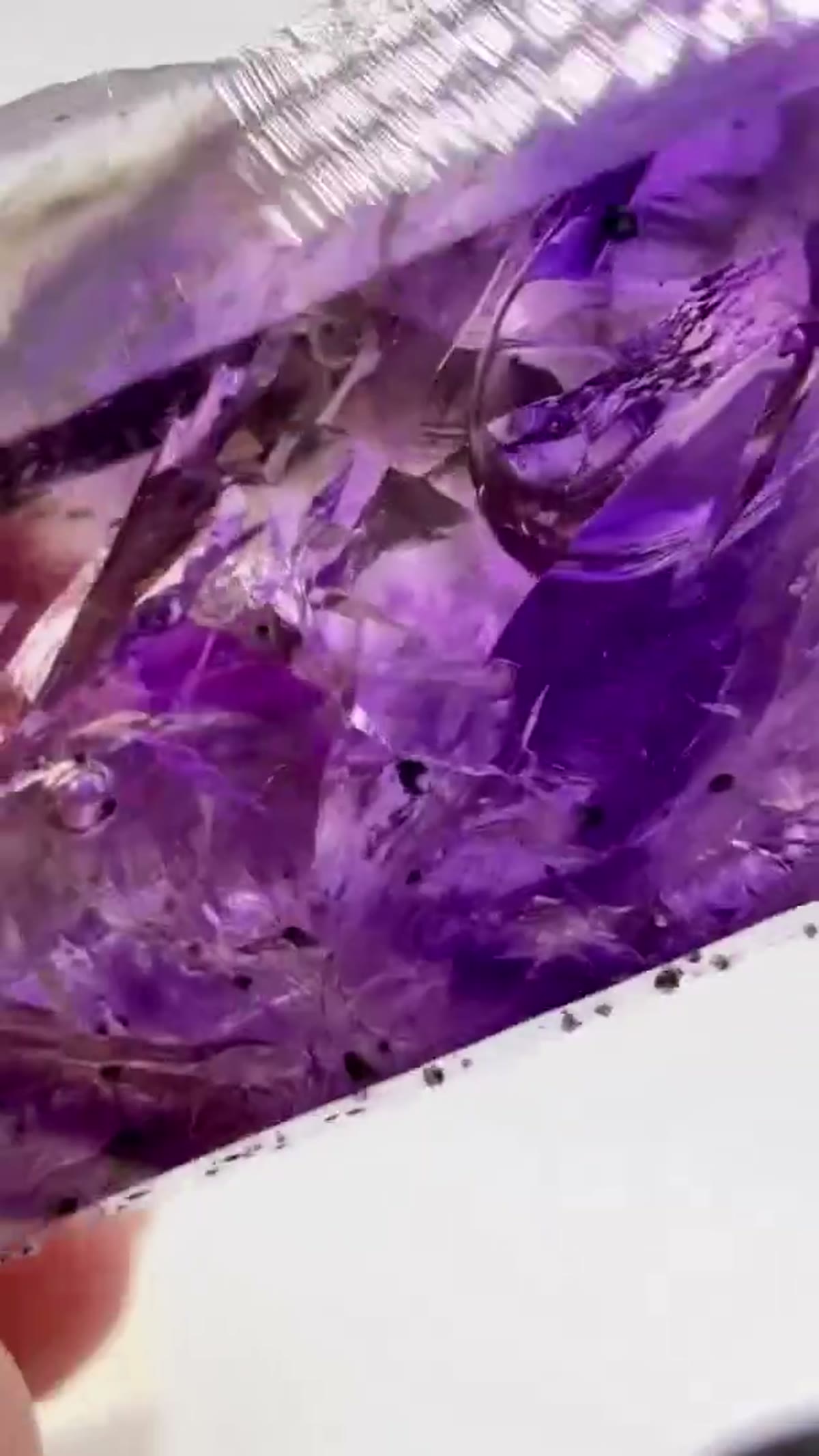 Amethyst Specimen from Streep Mine, Namibia: Absolutely obsessed with this Streep Mine masterpiece - view 4