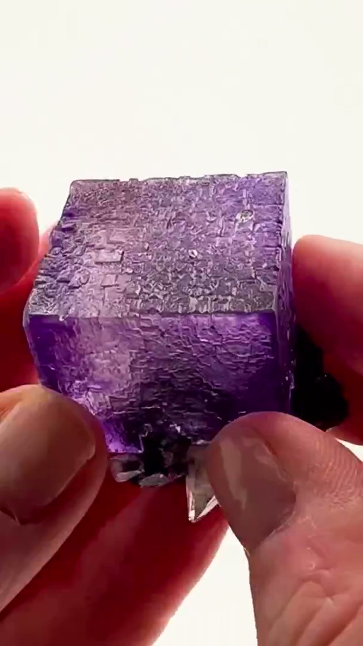 Fluorite Specimen from Elmwood Mine, Tennessee: Perfect Purple Geometry - view 4