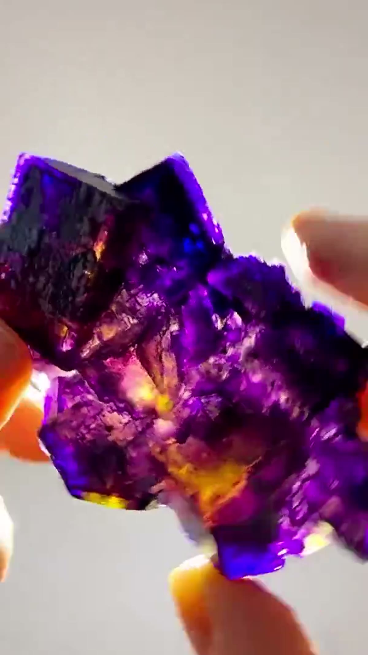 Fluorite Specimen from Minerva No. 1 Mine, Illinois: Minerva No. 1 Color - view 4