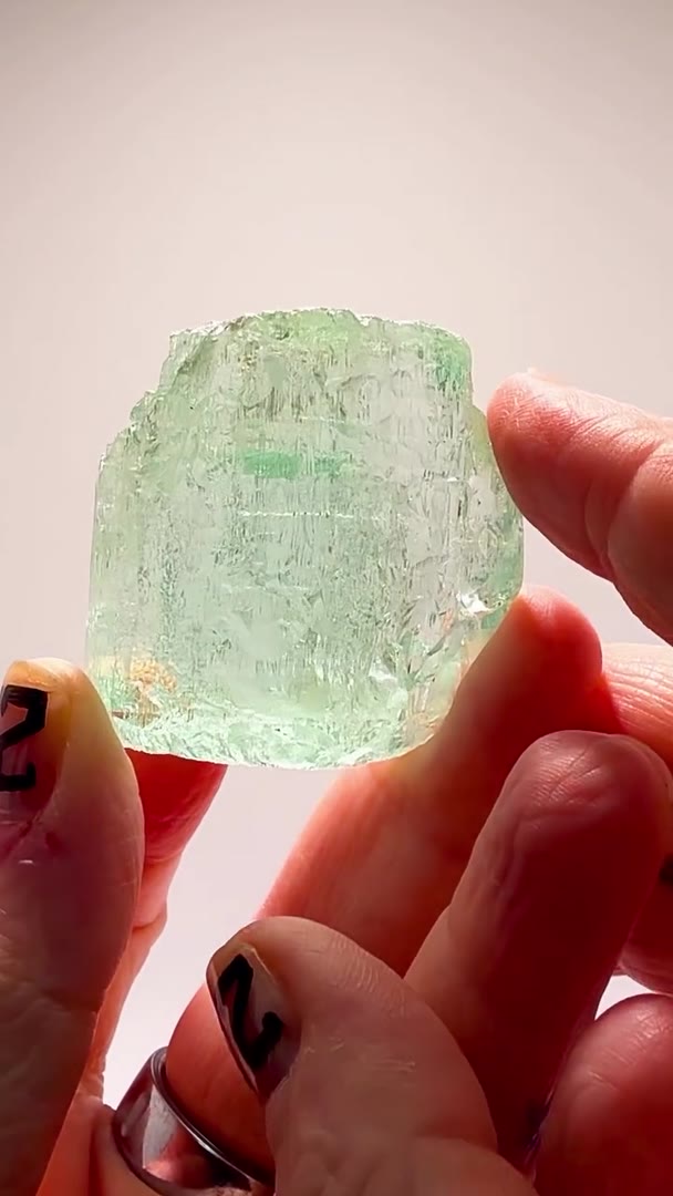 67.7 GRAMS OF BRAZILIAN AQUAMARINE ICE — GLOWING IN NATURAL LIGHT