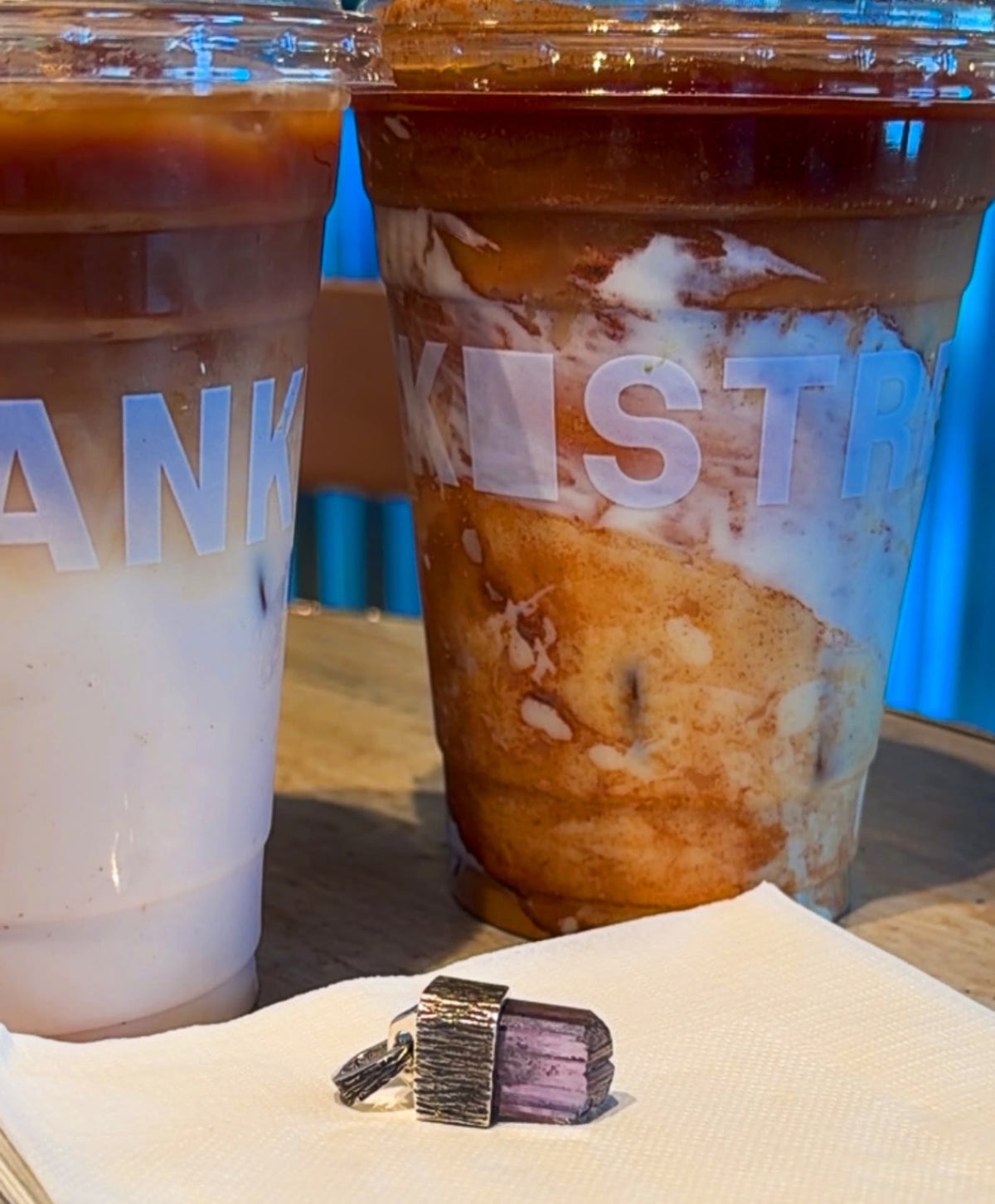 MORNING COFFEE… WITH A LITTLE TANZANITE JUICE