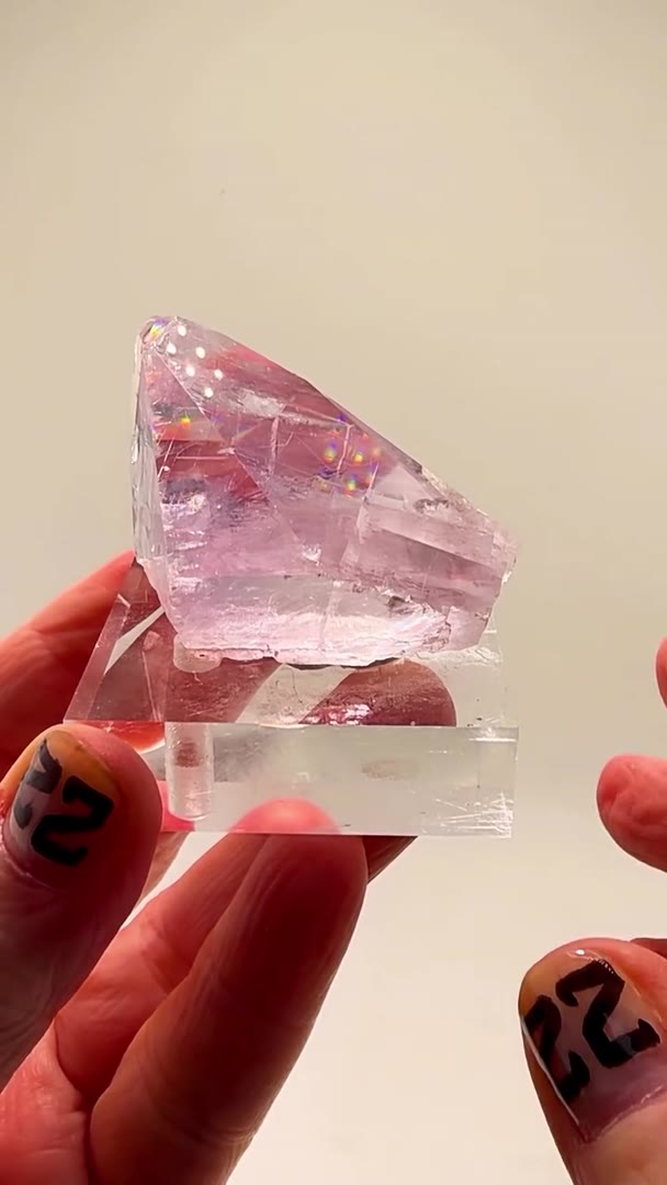 PURPLE CALCITE PERFECTION… WITH RAINBOWS THAT WILL BLOW YOUR MIND!