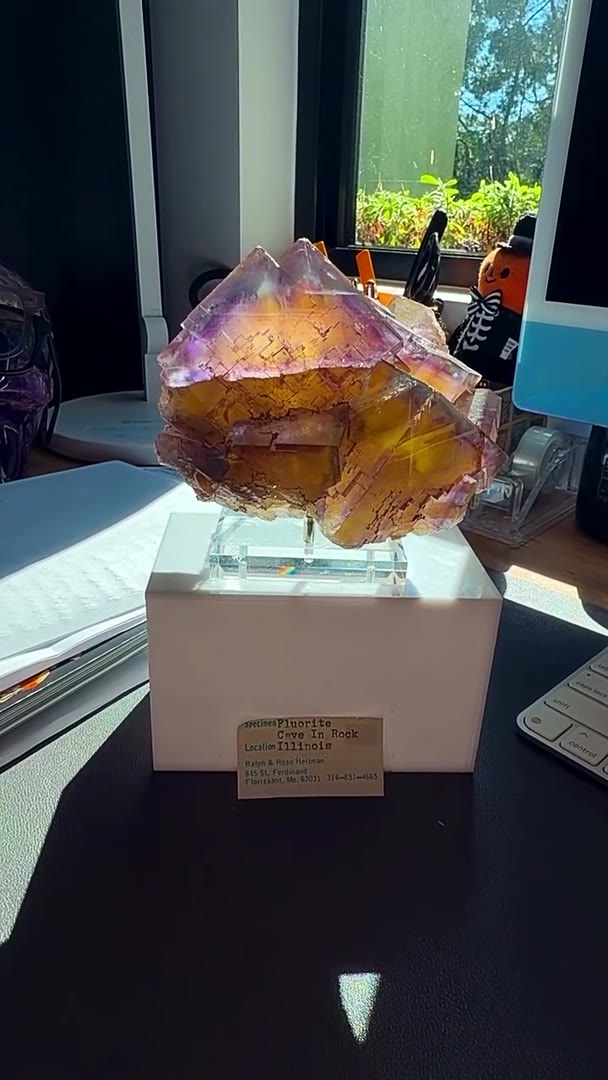 CAVE-IN-ROCK FLUORITE PERFECTION… A MULTICOLOR MASTERPIECE WITH INCREDIBLE…