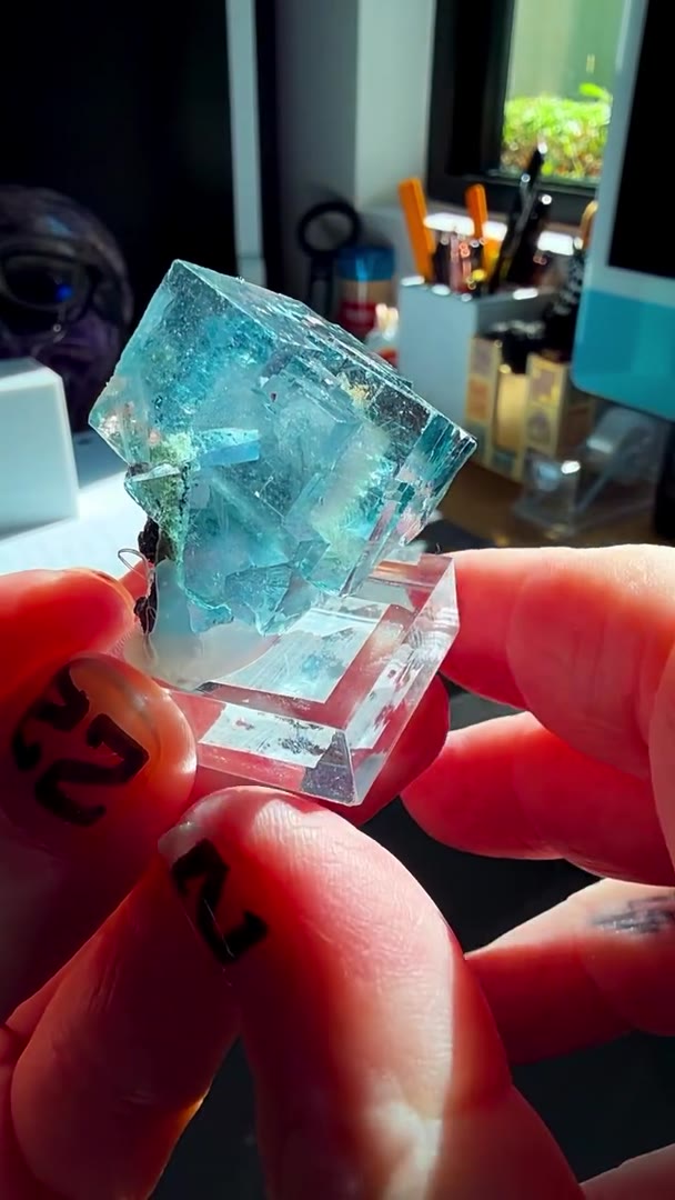 YAOGANGXIAN BLUE PHANTOM FLUORITE… ABSOLUTE ICE BLUE PERFECTION!