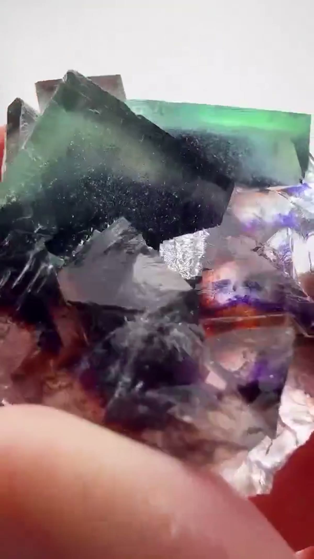 Fluorite Specimen from China: Cherry Pocket Perfection - view 2