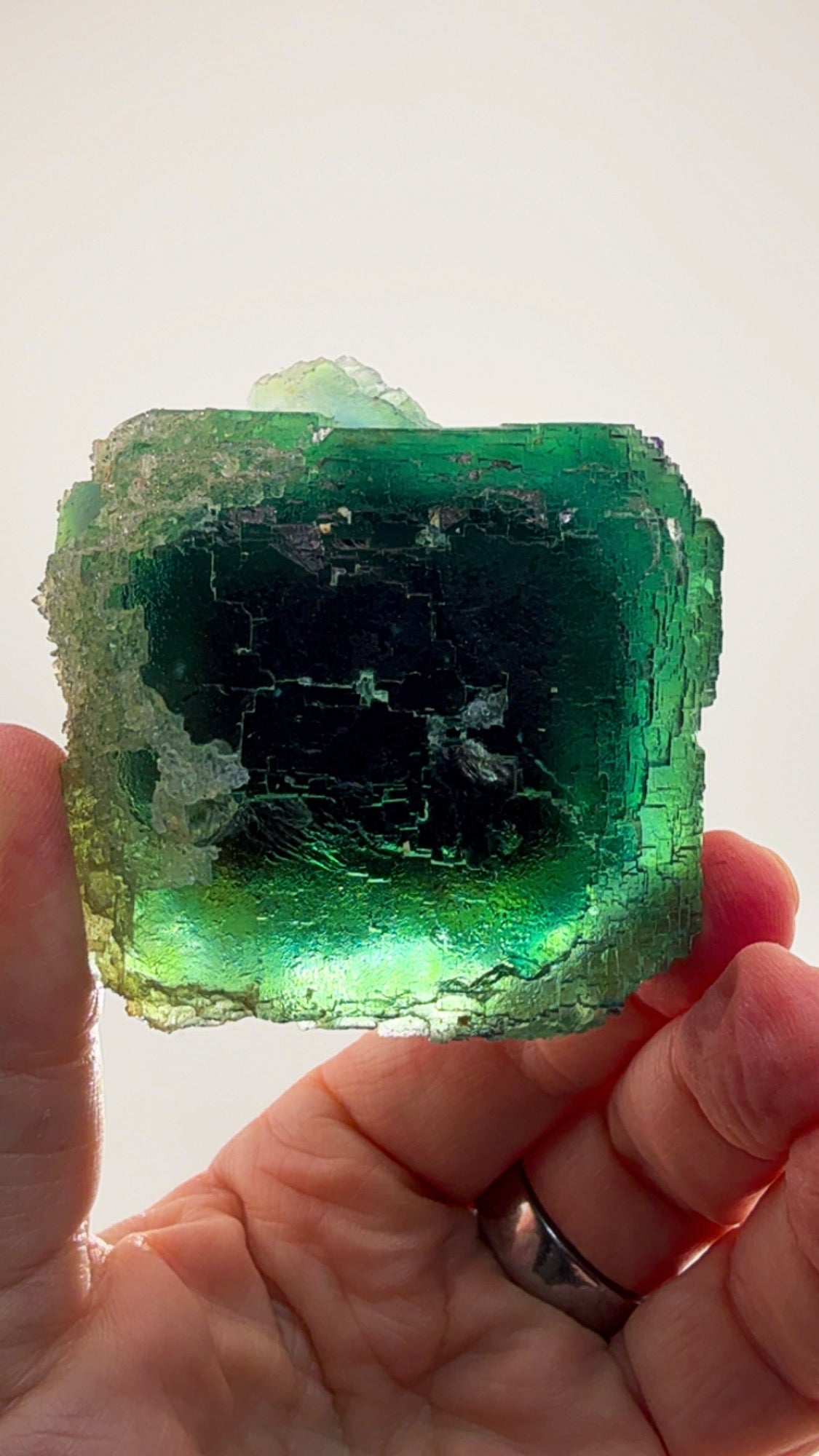 Large Okorusu Cube Fluorite. ONE CUBE. ENDLESS DEPTH.