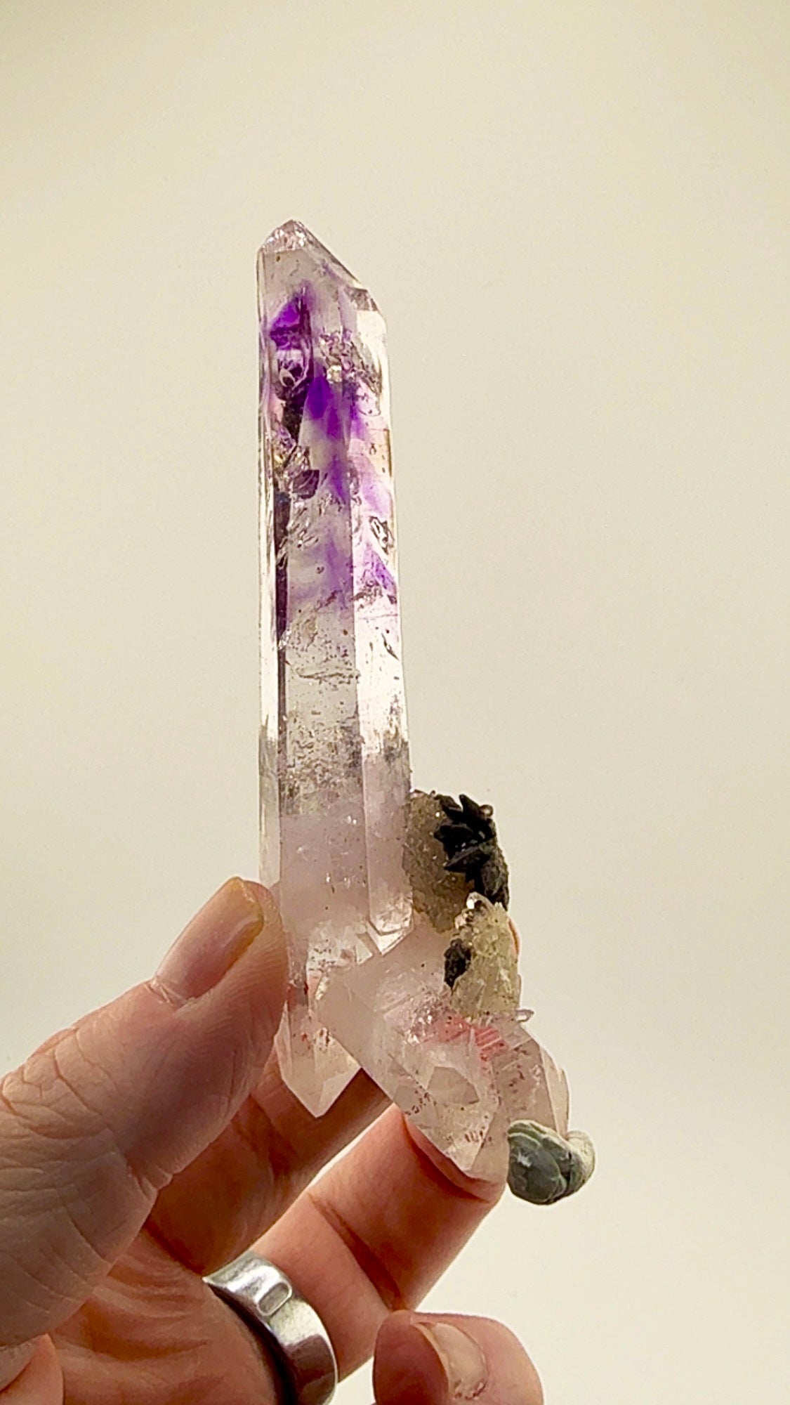 59.07 gram Double-Terminated Amethyst Quartz Valentine Pocket, Goboboseb Mountains, Namibia 59.07 grams