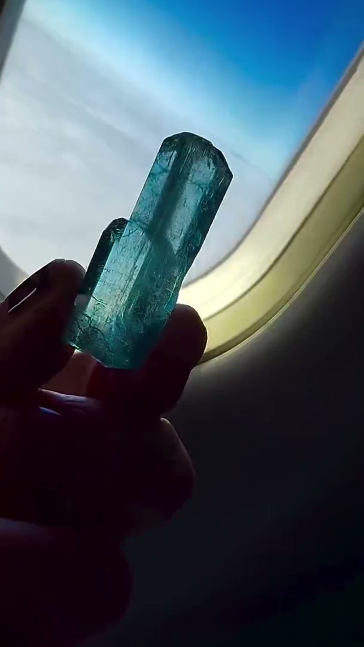Aquamarine Specimen from Vietnam: Above the clouds, below the impossible - view 2