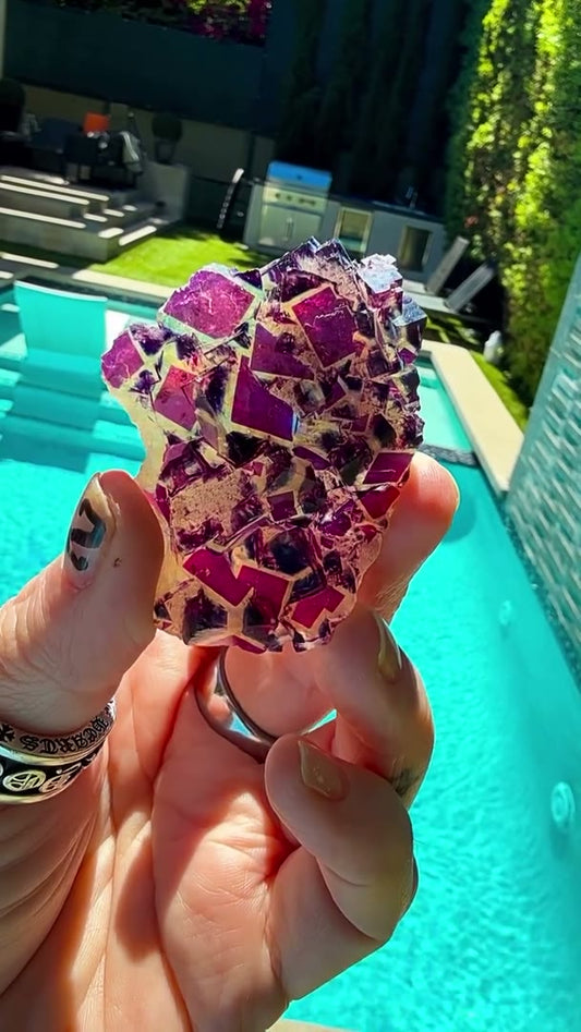 Purple Geometry. Collector Magic