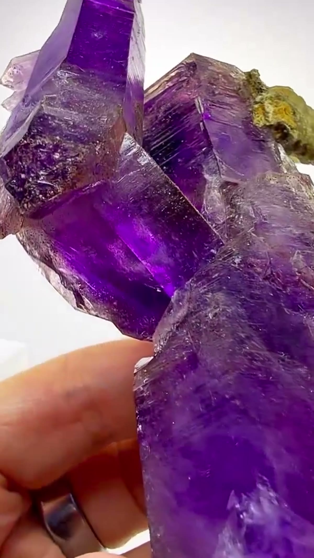 Amethyst Specimen from Pinky Mine, Namibia: Nature doesn’t follow rules… and neither does this crystal - view 3