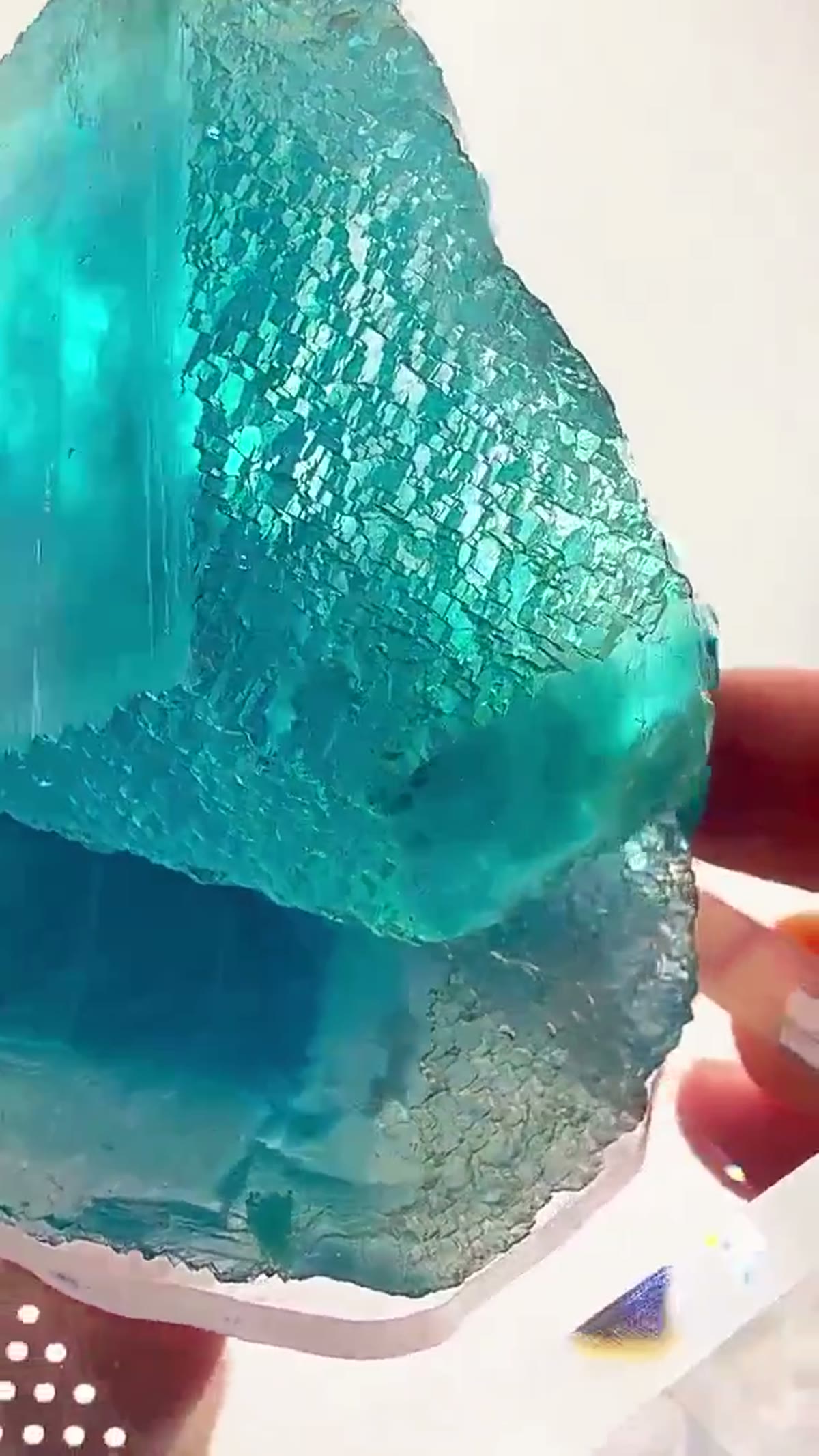 Fluorite Specimen from China: Frozen Blue Perfection - view 3