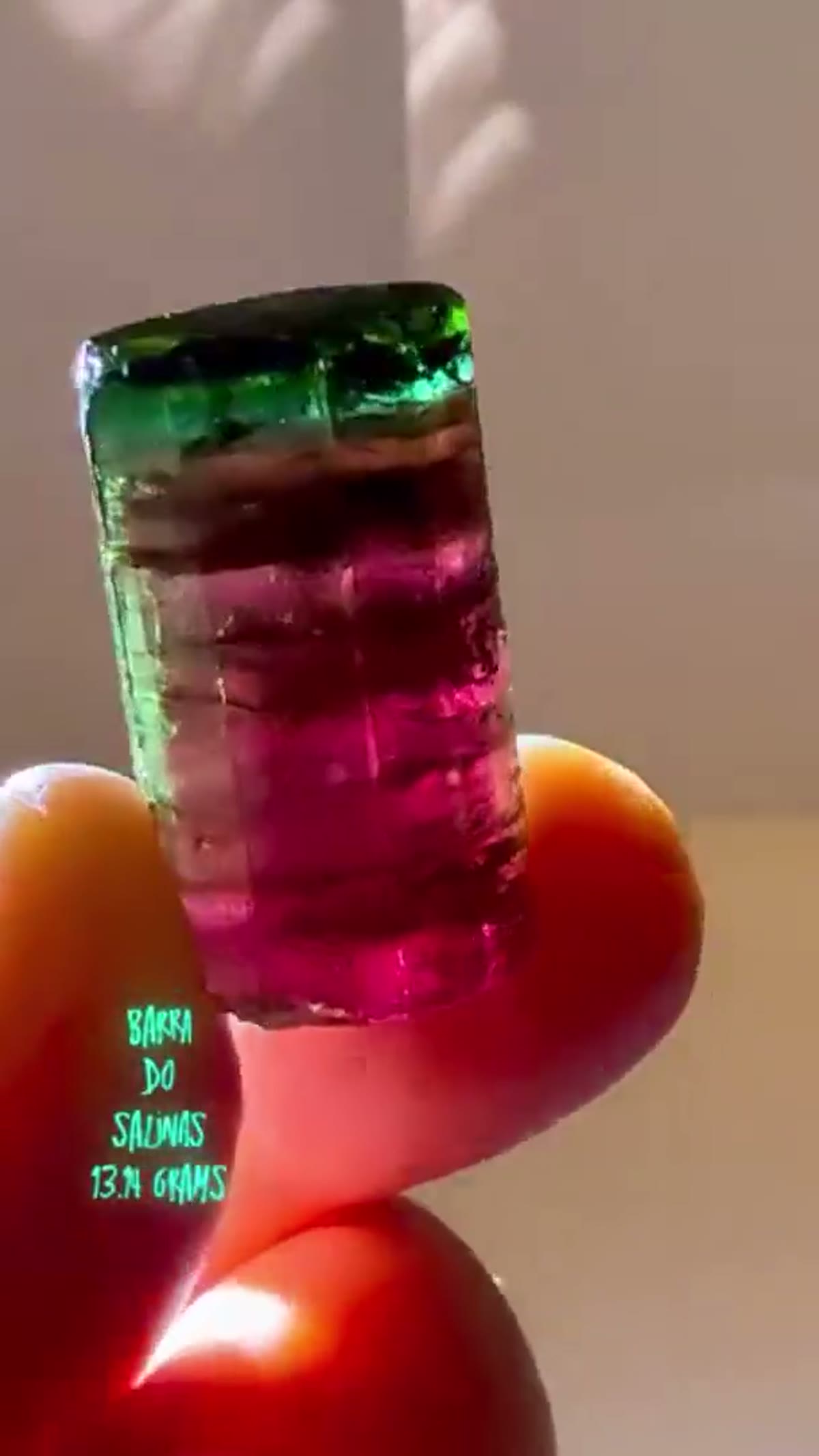 Elbaite Tourmaline Specimen from Brazil, 13.14 g - view 4