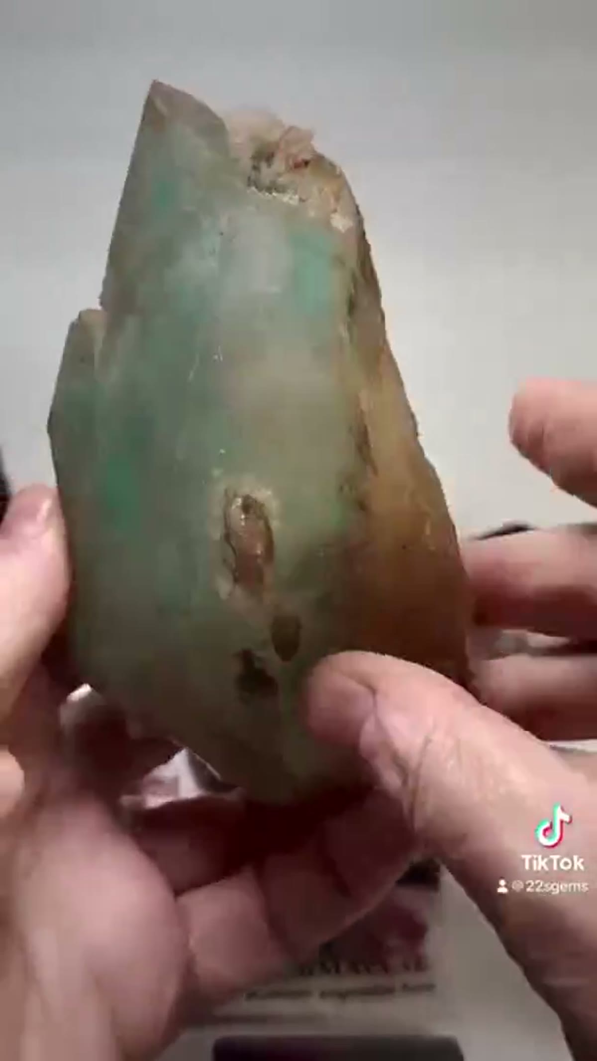 Ajoite in Quartz Specimen: Ajoire - view 2