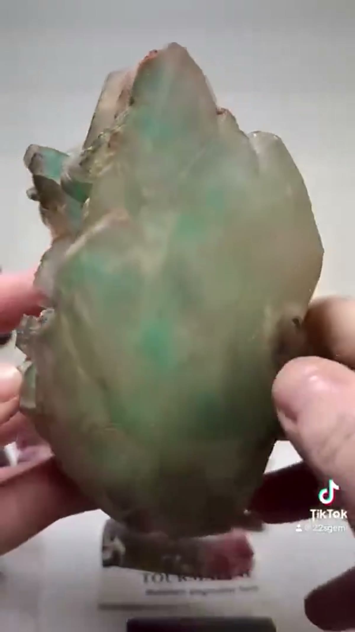 Ajoite in Quartz Specimen: Ajoire - view 4