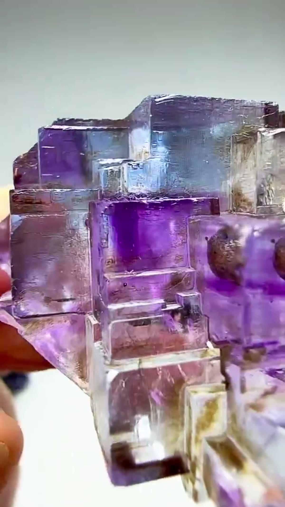 Fluorite Specimen from Minerva No. 1 Mine, Illinois: Minerva No. 1 perfection - view 3