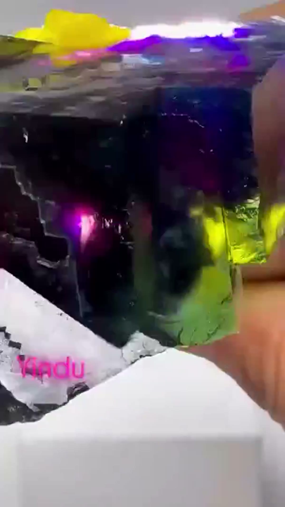 Fluorite Specimen: Yindu Fluorite w insane color zoning - view 3