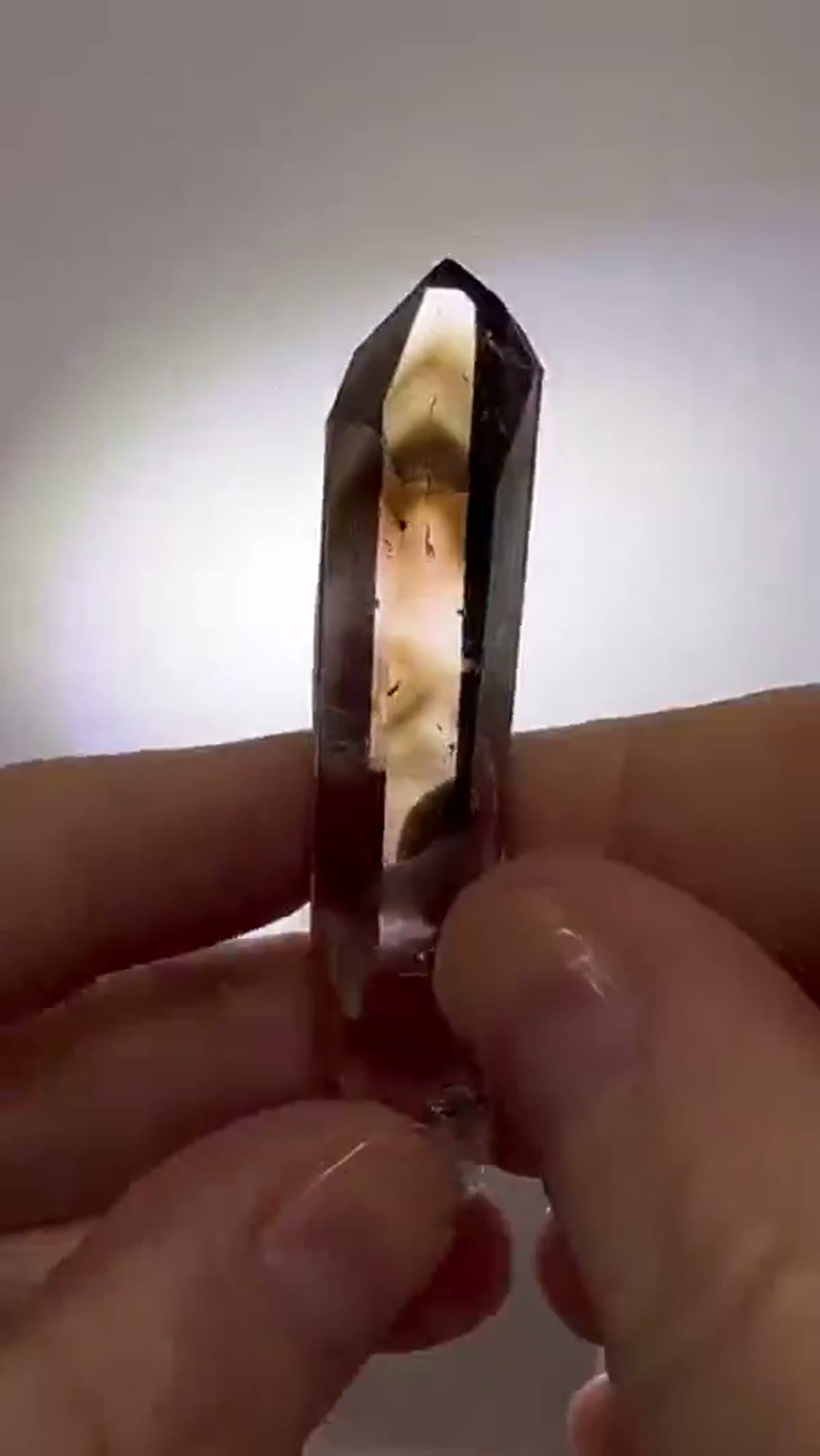 Amethyst Specimen from Goboboseb Mountains, Namibia: Gem Smoky/Amethyst w custom stand (available) - view 2