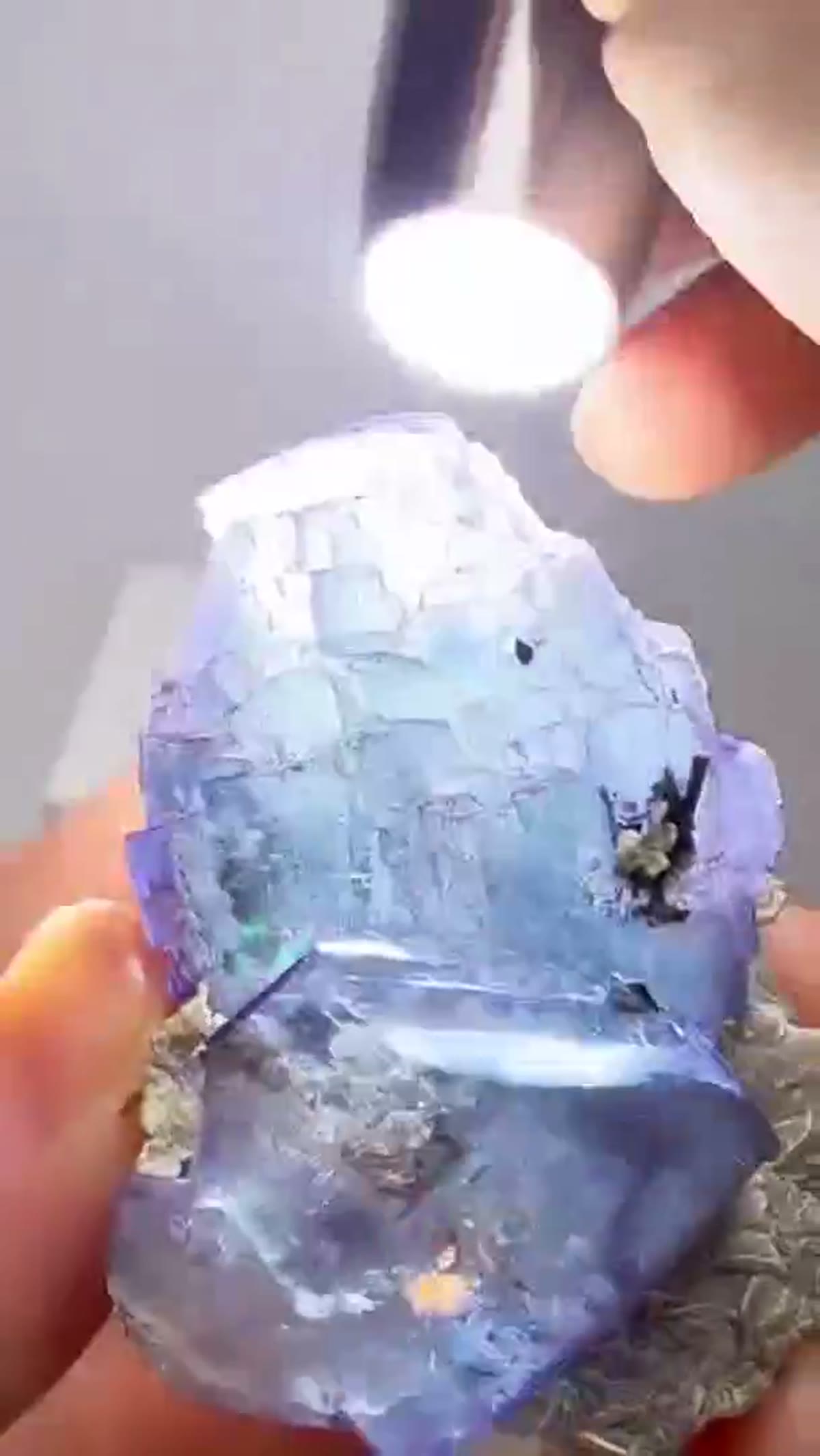 Fluorite Specimen: Phantom Fluorite Yaogangxian Hunan Province - view 2