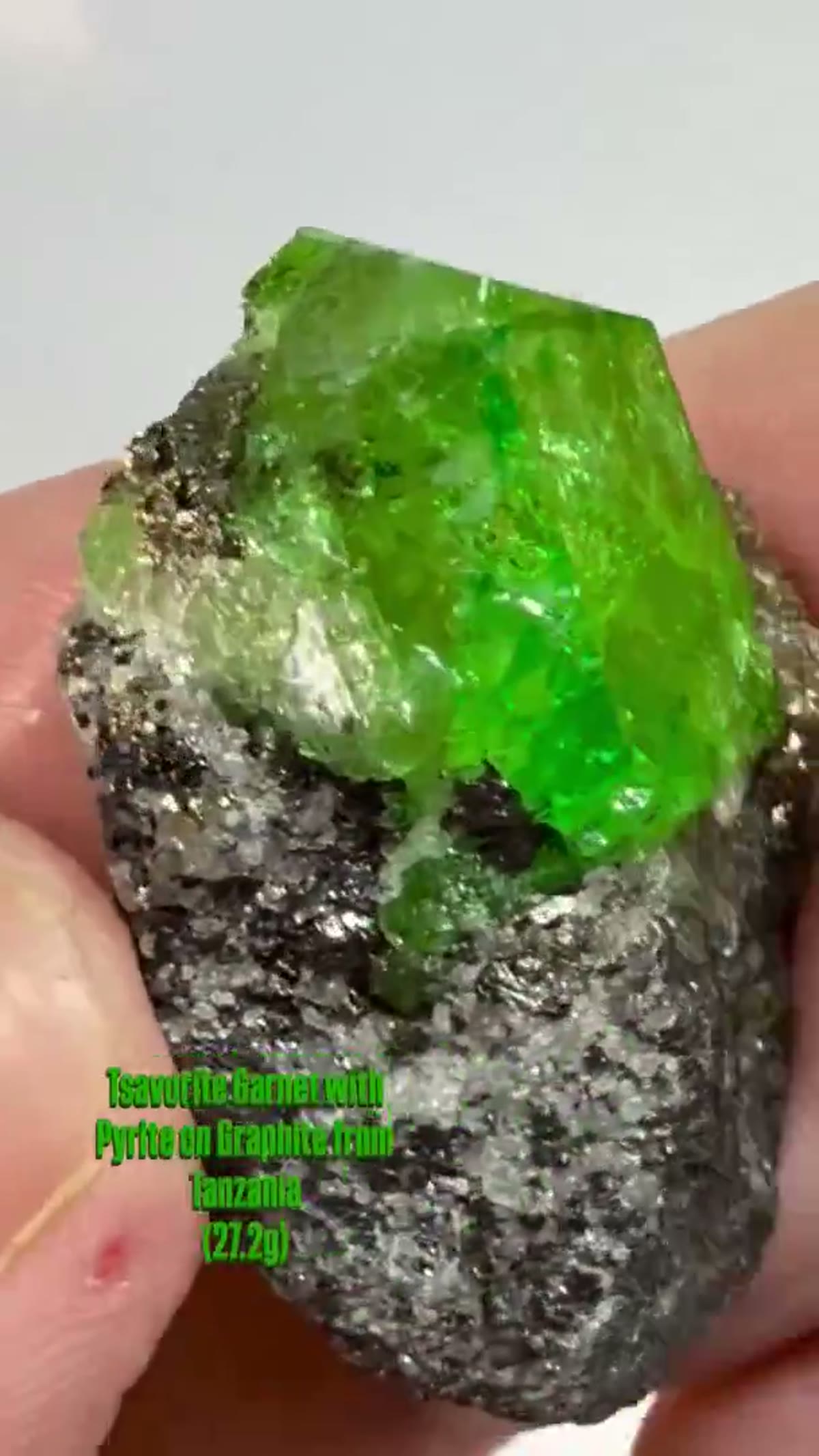 Garnet Specimen from Tanzania, 27.2 g - view 3