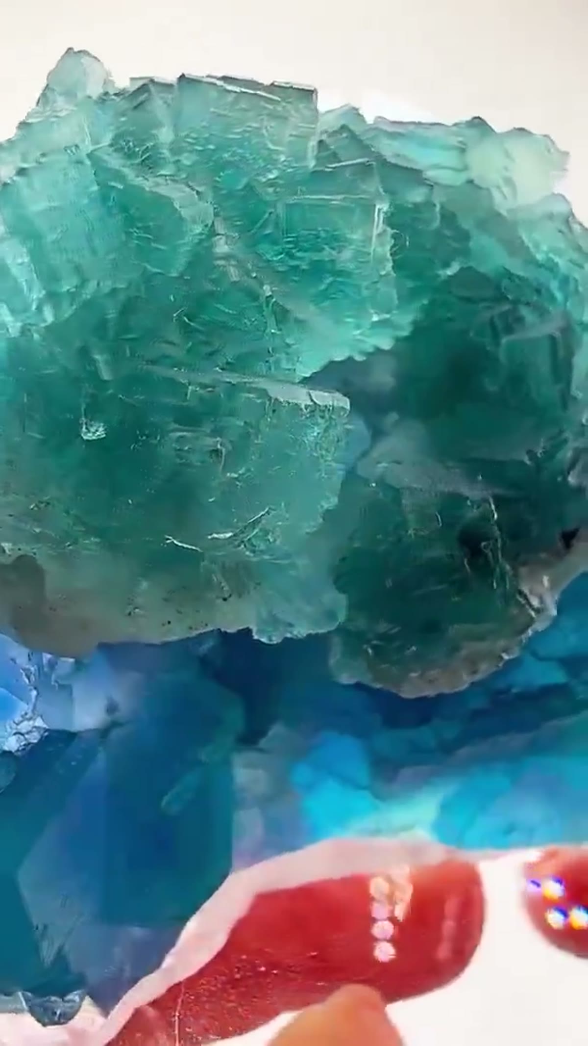 Fluorite Specimen from China: Electric Blue Perfection - view 2