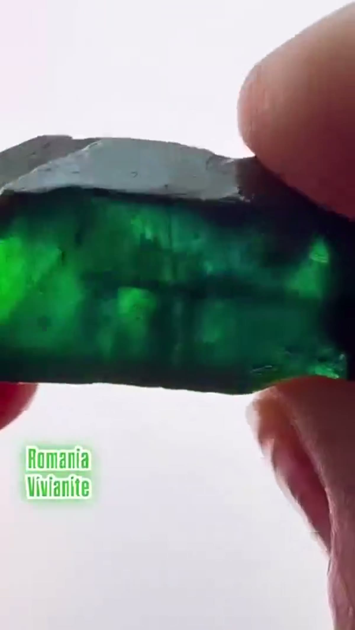 Vivianite Specimen: Vivianite from Romania, particularly the Roșia Poieni Mine - view 2