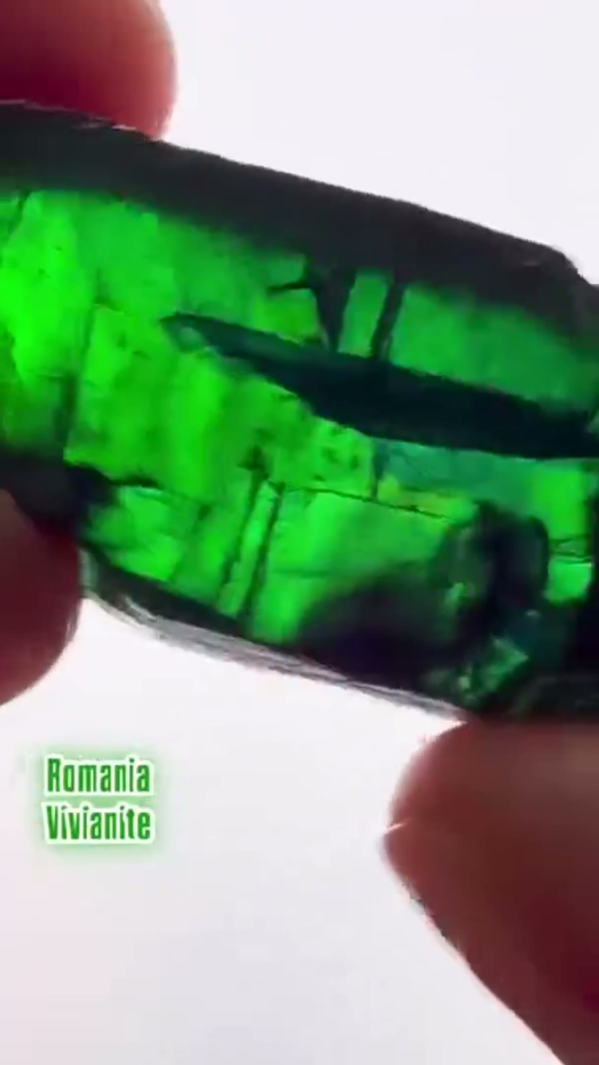 Vivianite Specimen: Vivianite from Romania, particularly the Roșia Poieni Mine - view 3
