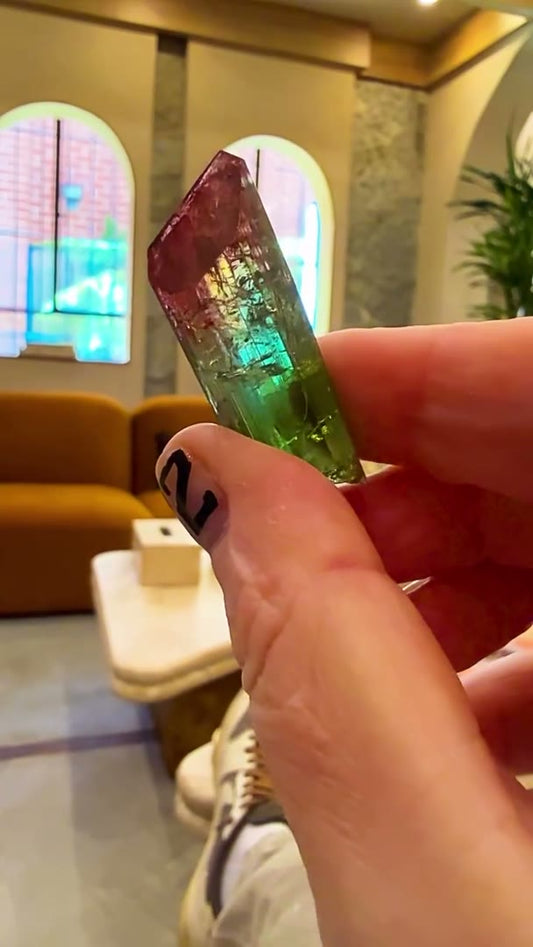 Out and about with one of my favorite tourmalines, and I still can’t get…