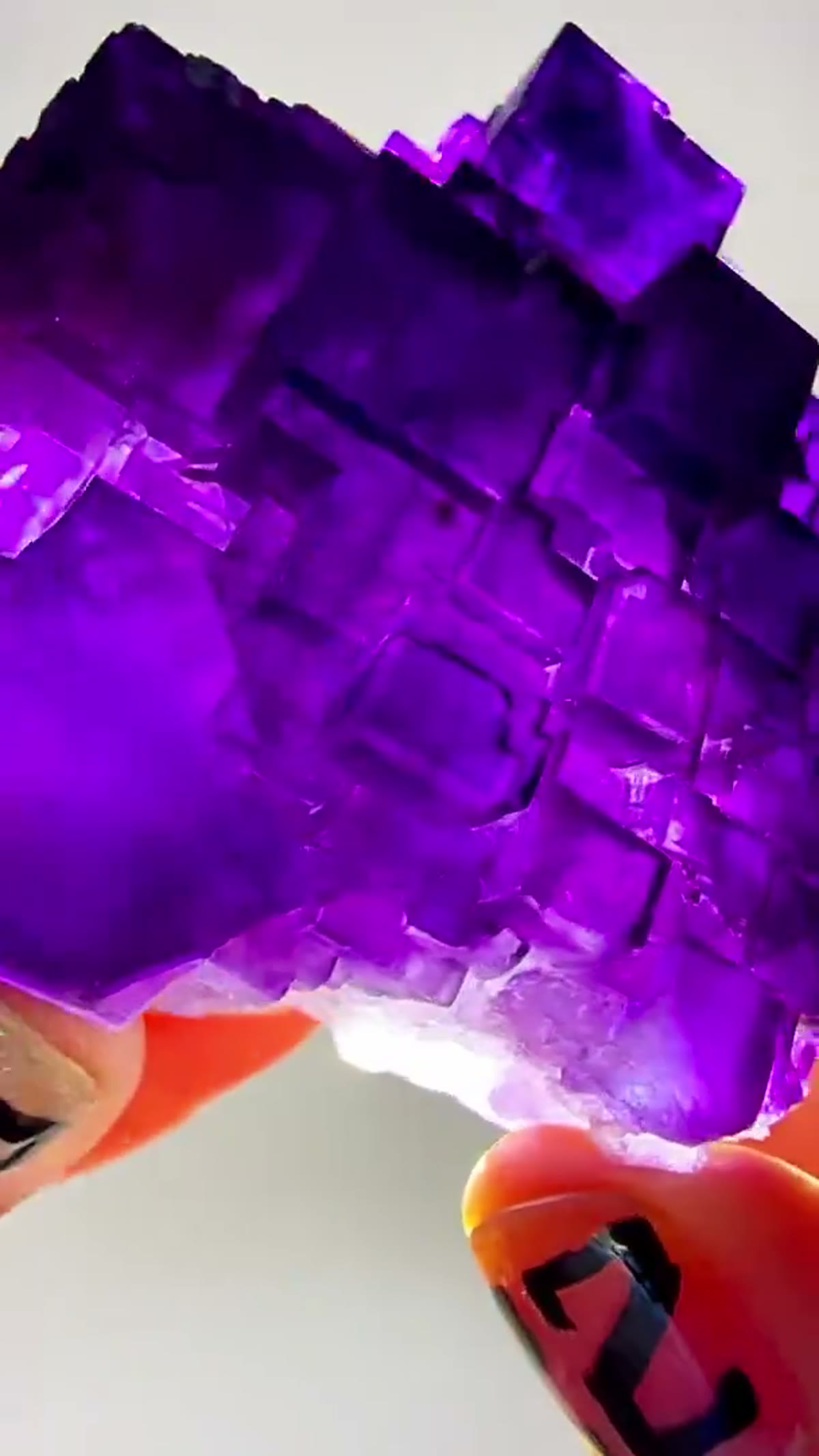 Fluorite Specimen from China: Xinjiang Purple Perfection - view 3