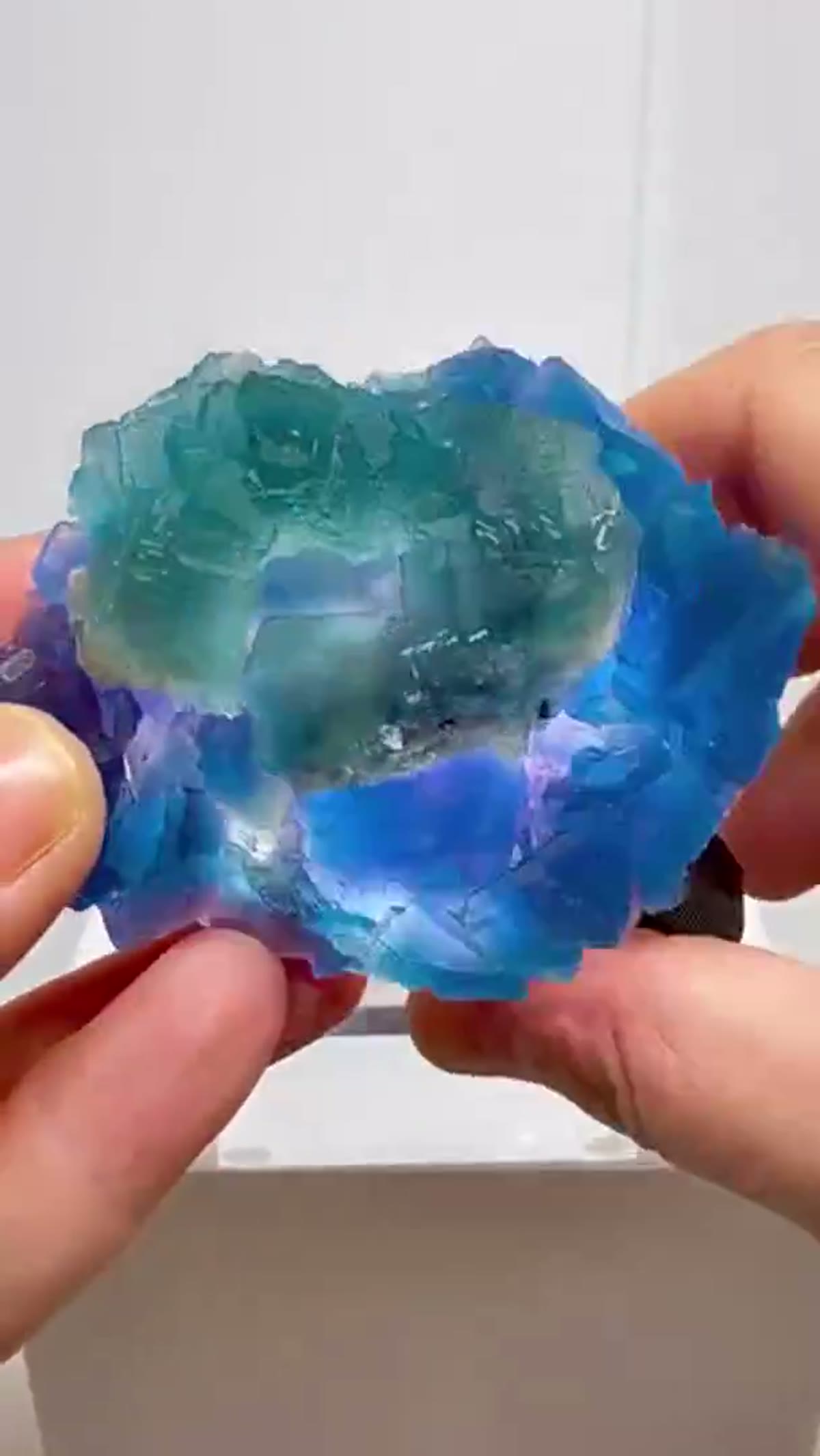 Fluorite Specimen: Zhejiang Blue Fluorite - view 3