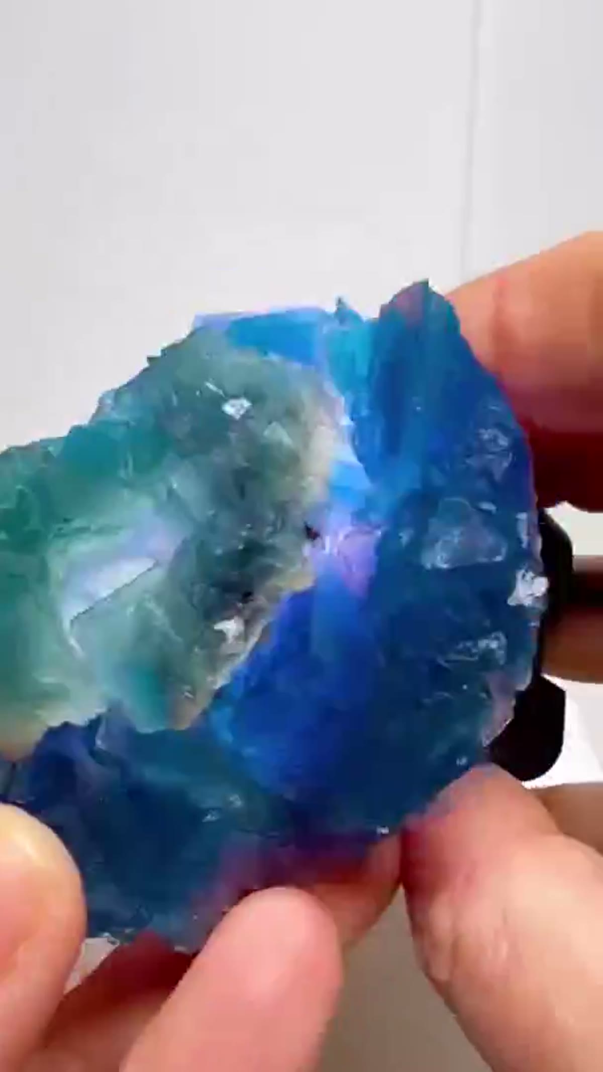 Fluorite Specimen: Zhejiang Blue Fluorite - view 4