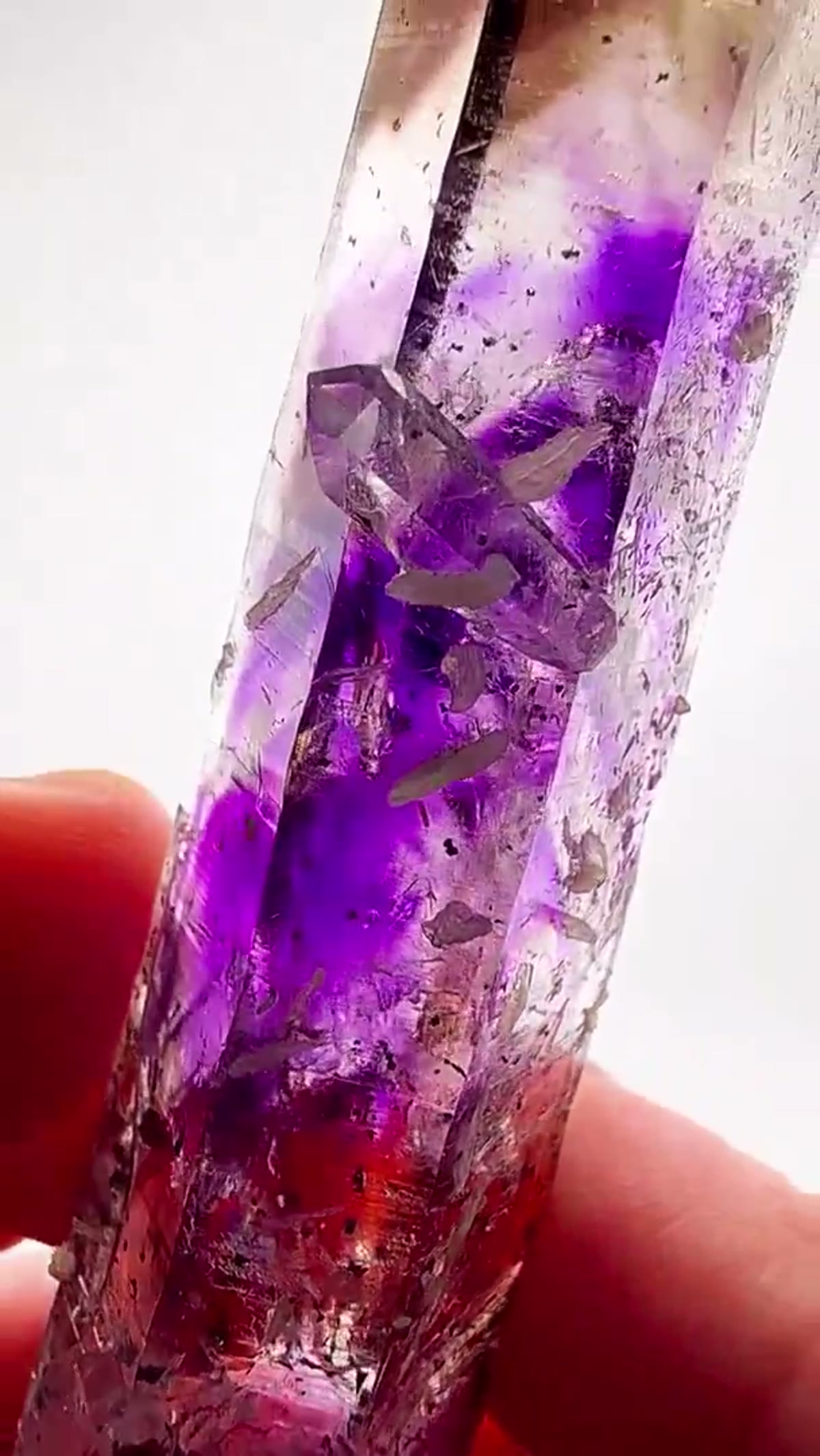 Amethyst Specimen from Goboboseb Mountains, Namibia: A skyscraper of smoky violet perfection - view 3
