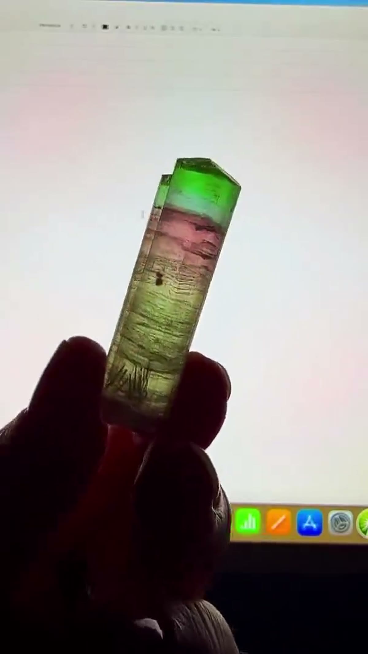 Elbaite Tourmaline Specimen, 17 g - view 2