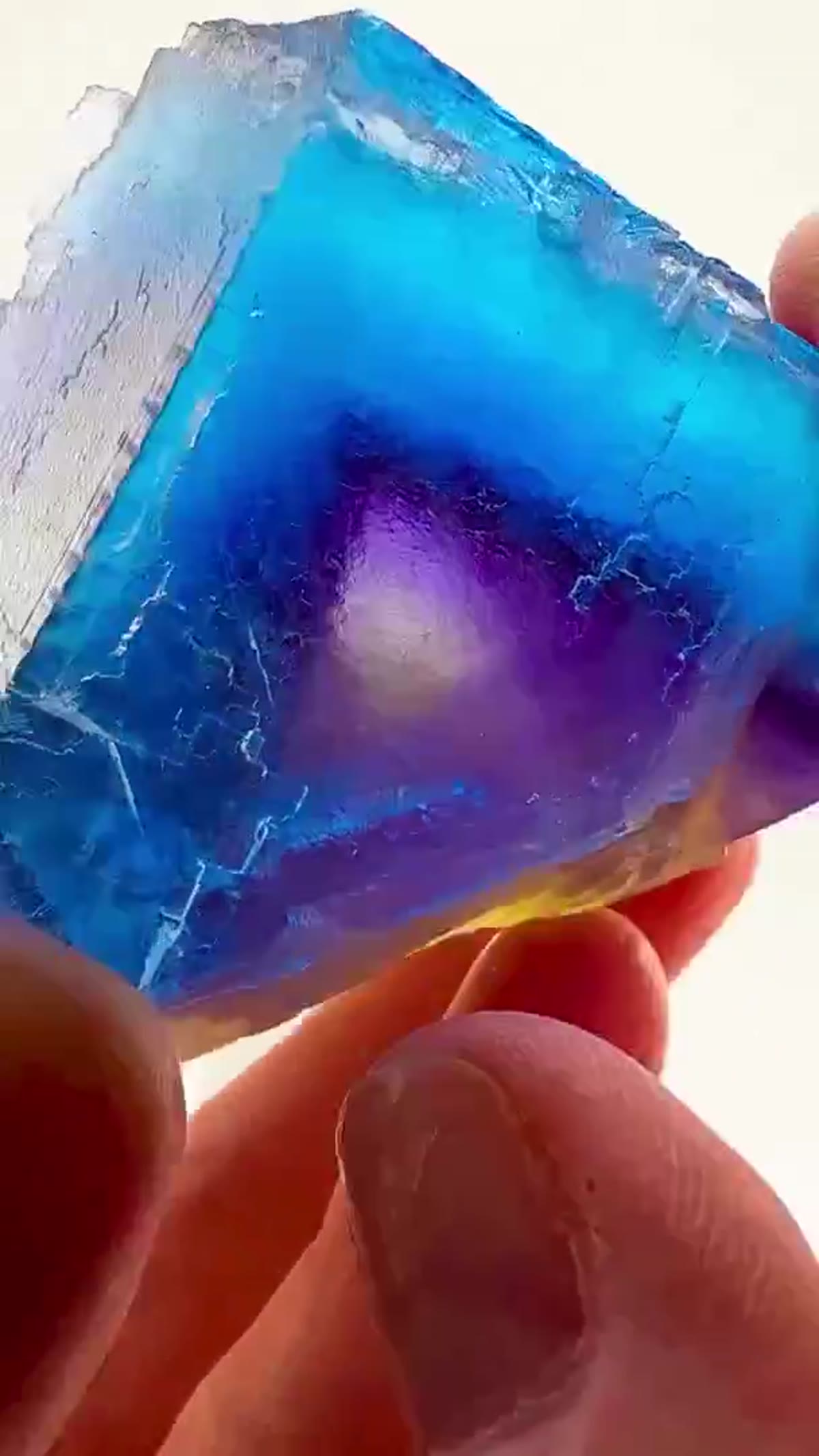 Fluorite Specimen from Minerva No. 1 Mine, Illinois: Blue Magic - view 2