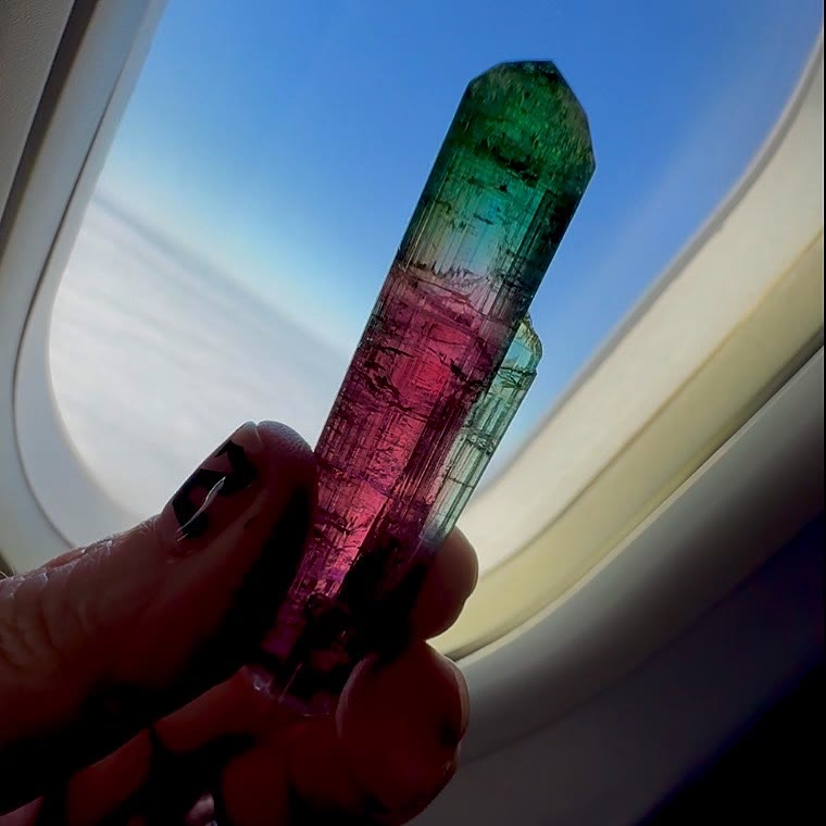 Above the clouds, holding a piece of one of Brazil’s most legendary discoveries