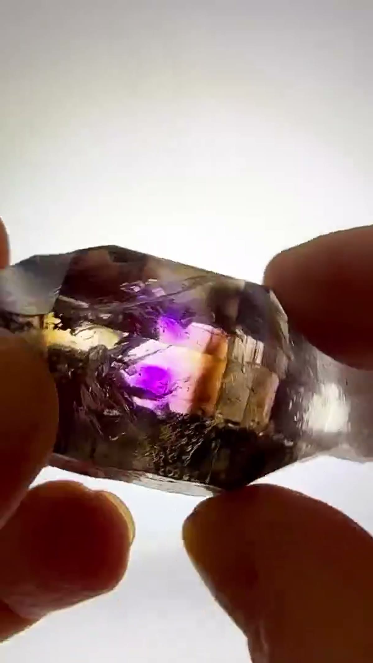Amethyst Specimen from Goboboseb Mountains, Namibia: Moody magic from the Streep Mine - view 3