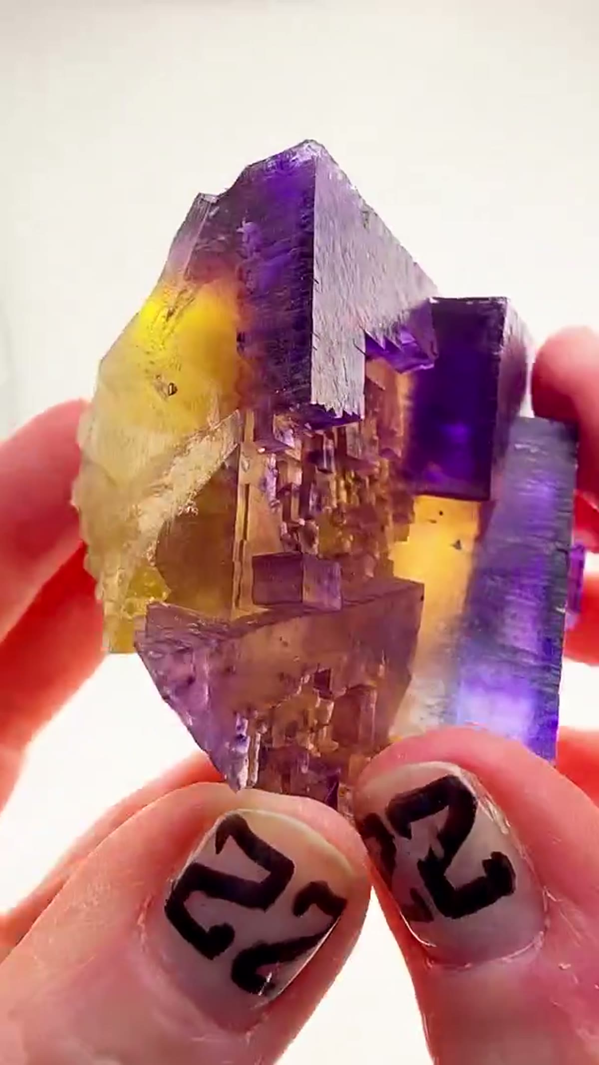 Fluorite Specimen from Denton Mine, Illinois: Illinois fluorite at its finest - view 2