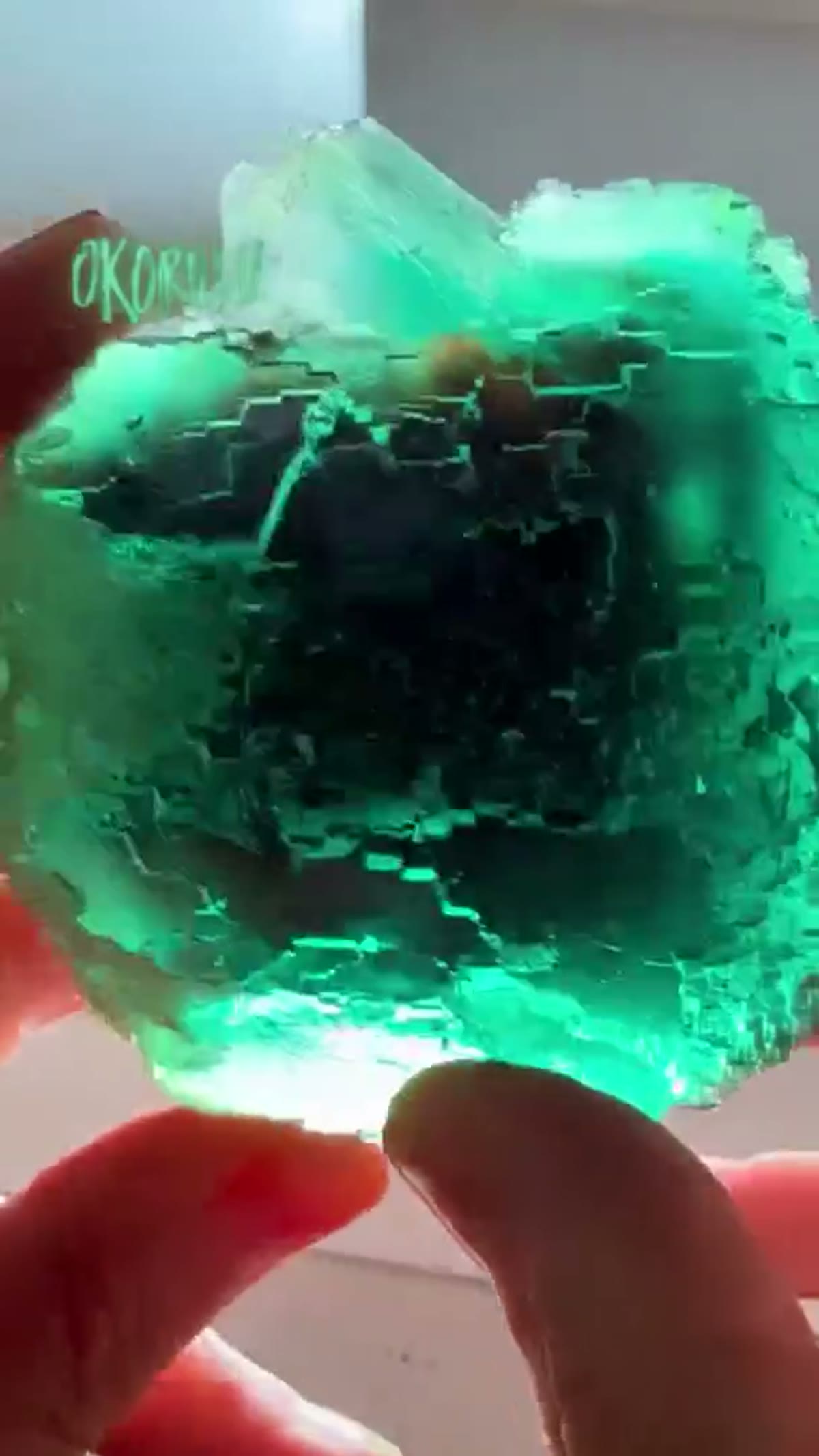 Fluorite Specimen from Namibia: Okorusu Fluorite - view 2