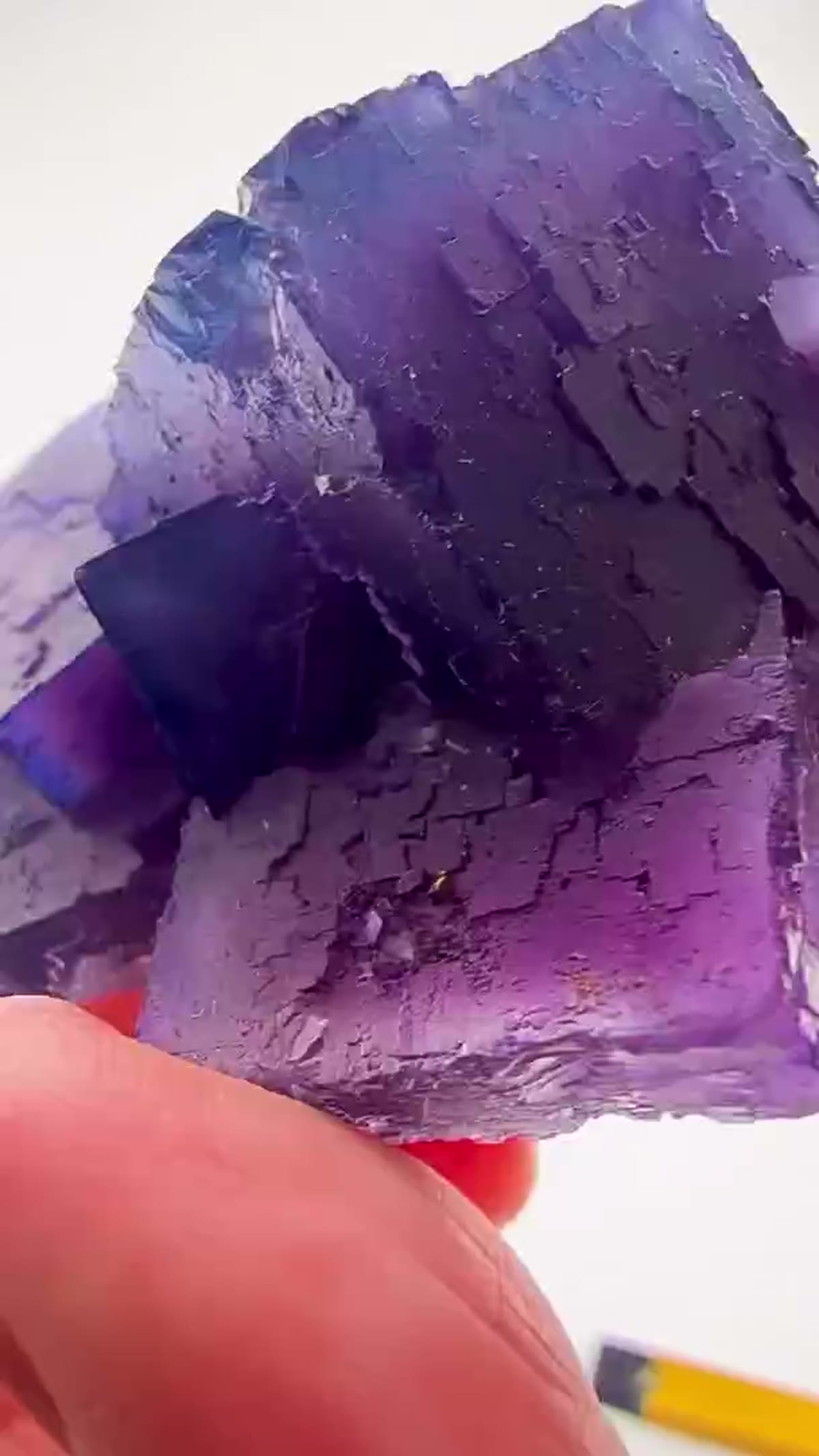 Fluorite Specimen from Illinois, USA: Illinois blurple at its finest - view 3