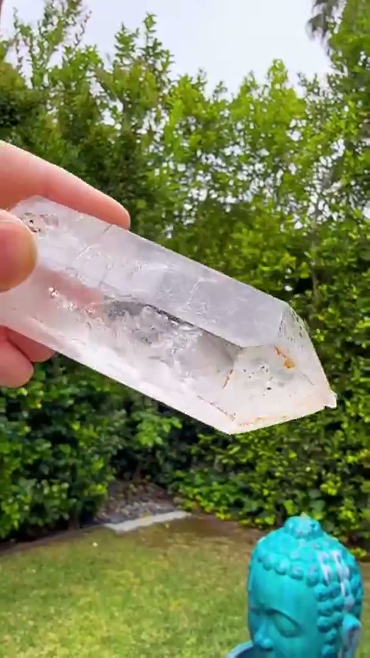 Quartz Specimen from Namibia: Valentine Pocket w Large Enhydro Namibia (available) - view 2