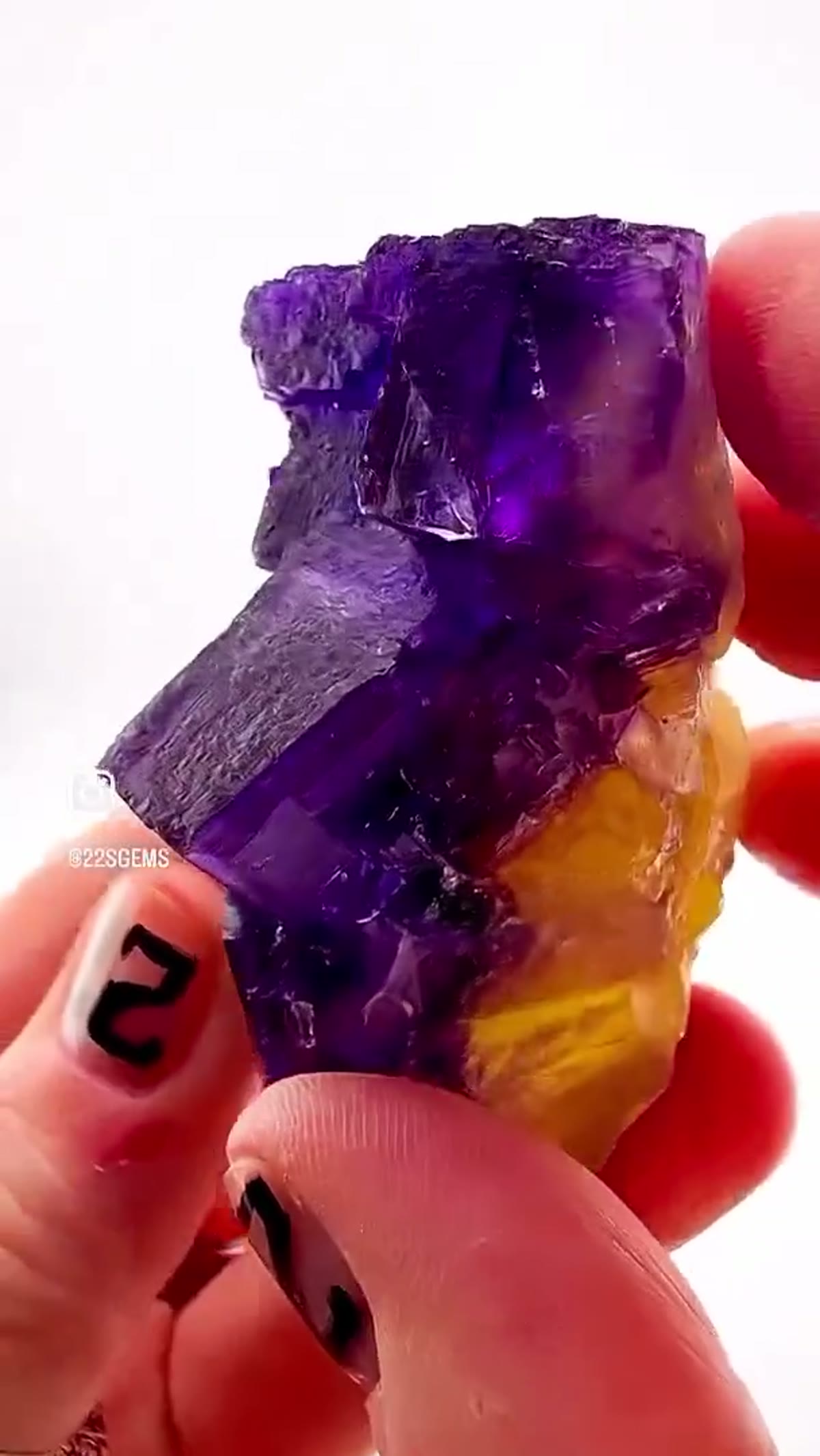 Fluorite Specimen from Denton Mine, Illinois: Denton Mine brilliance… turned all the way up - view 3