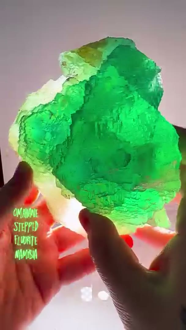 Omehane Stepped Fluorite from Namibia